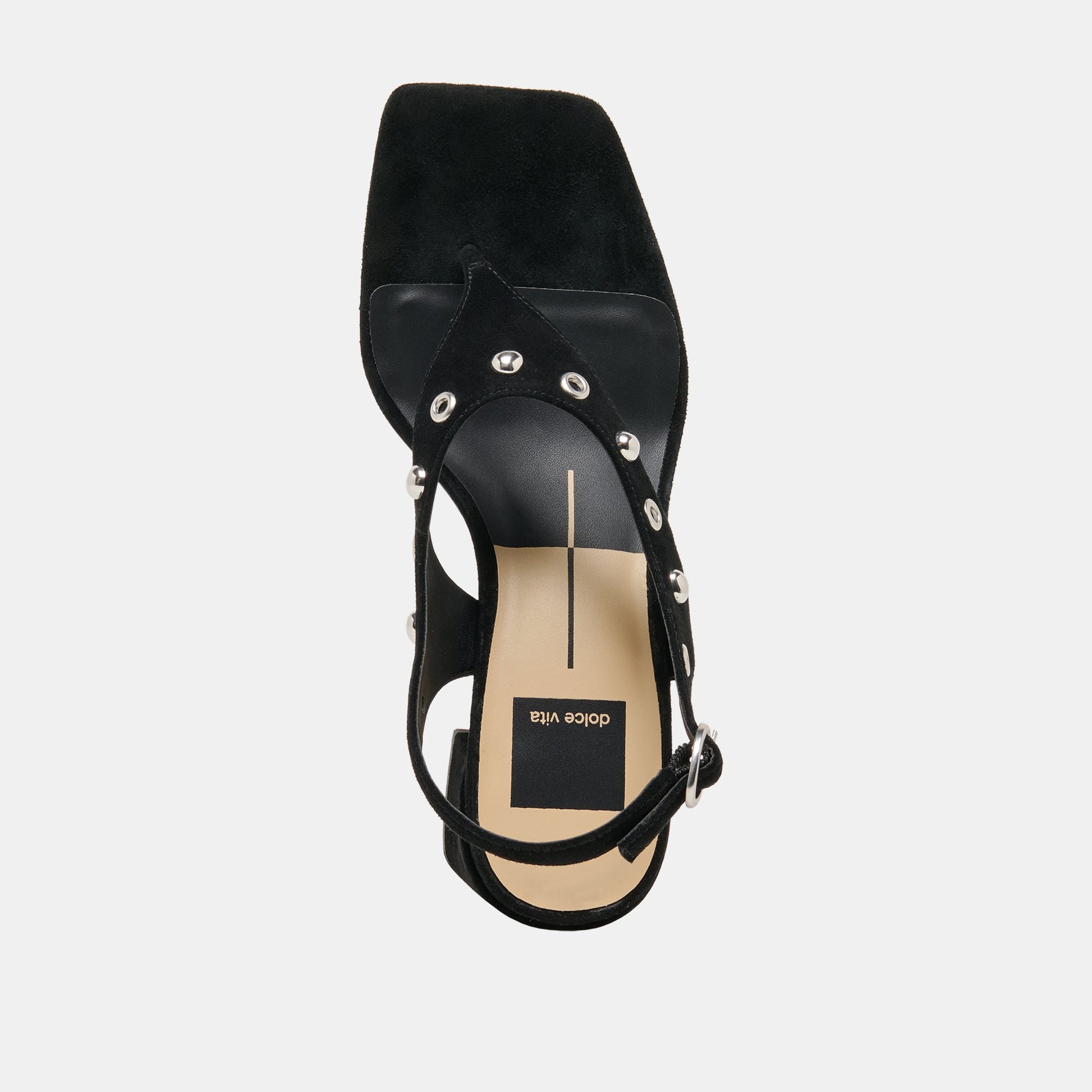 Dolce Vita Yves Stud Onyx Suede Heels
