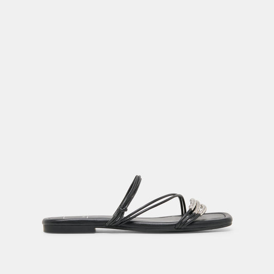 Dolce Vita LYNDEE BEAD Black Stella Strappy Open-Toe Sandals