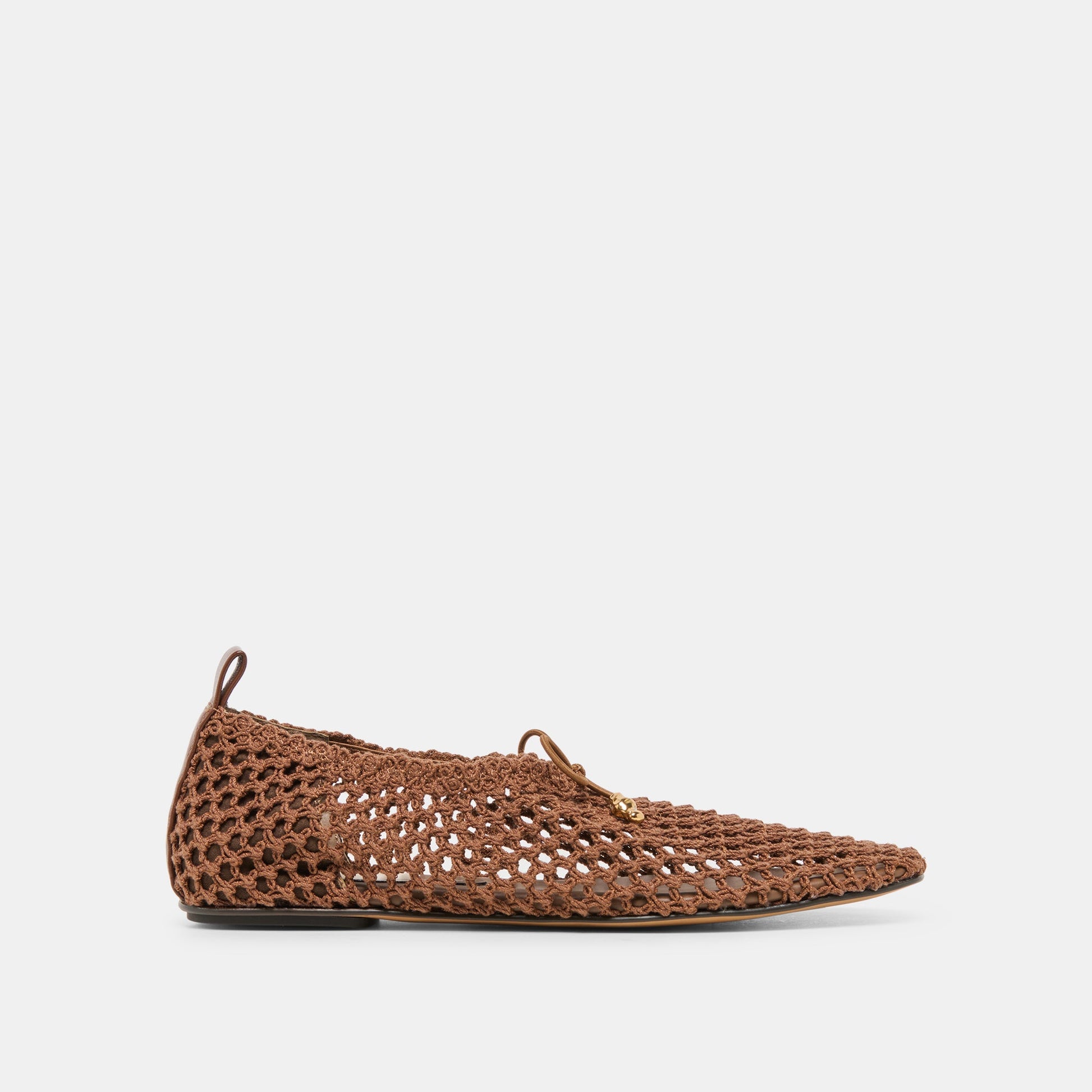 Dolce Vita Kaylyn Dk Brown Crochet Flats