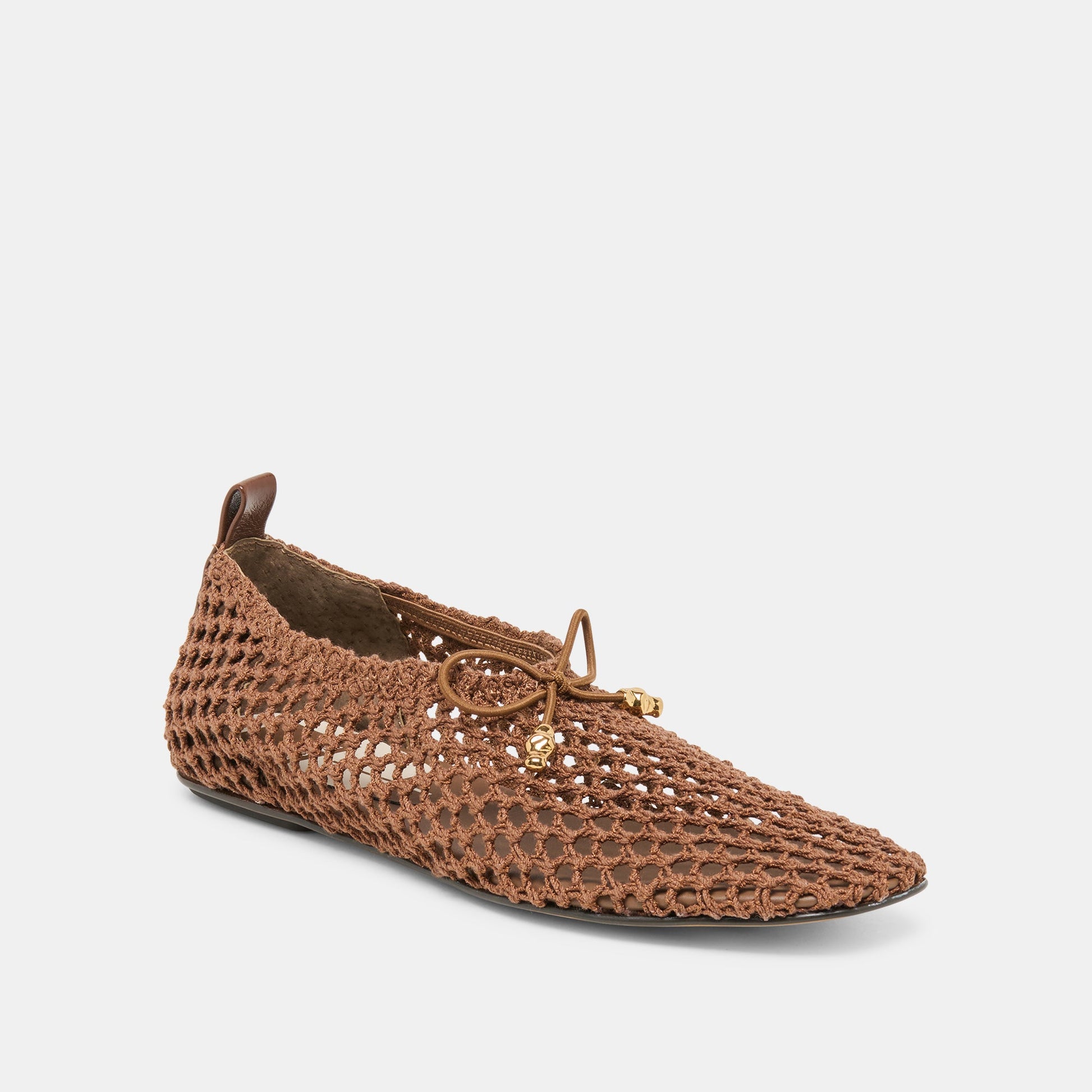 Dolce Vita Kaylyn Dk Brown Crochet Flats