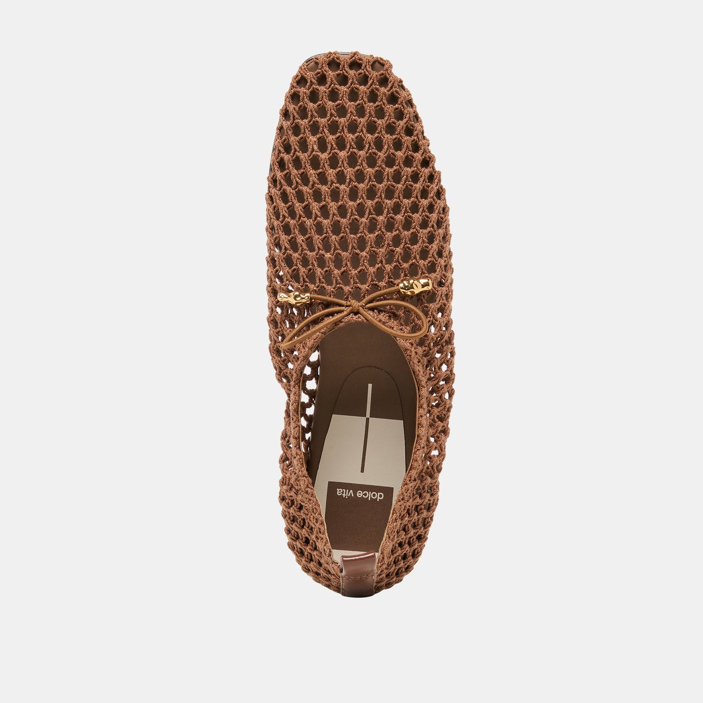 Dolce Vita Kaylyn Dk Brown Crochet Flats