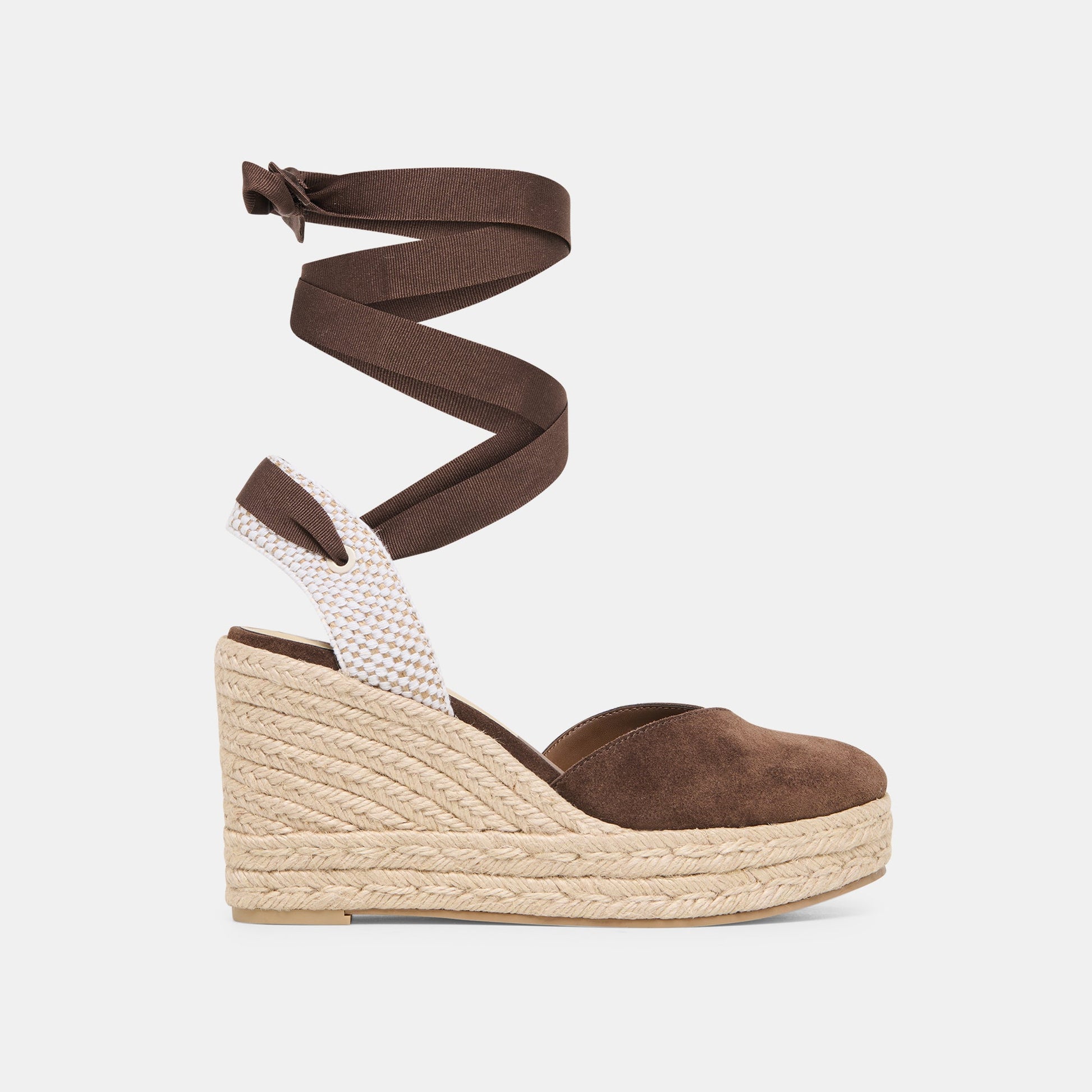 Dolce Vita Noura Dk Brown Suede Wedges