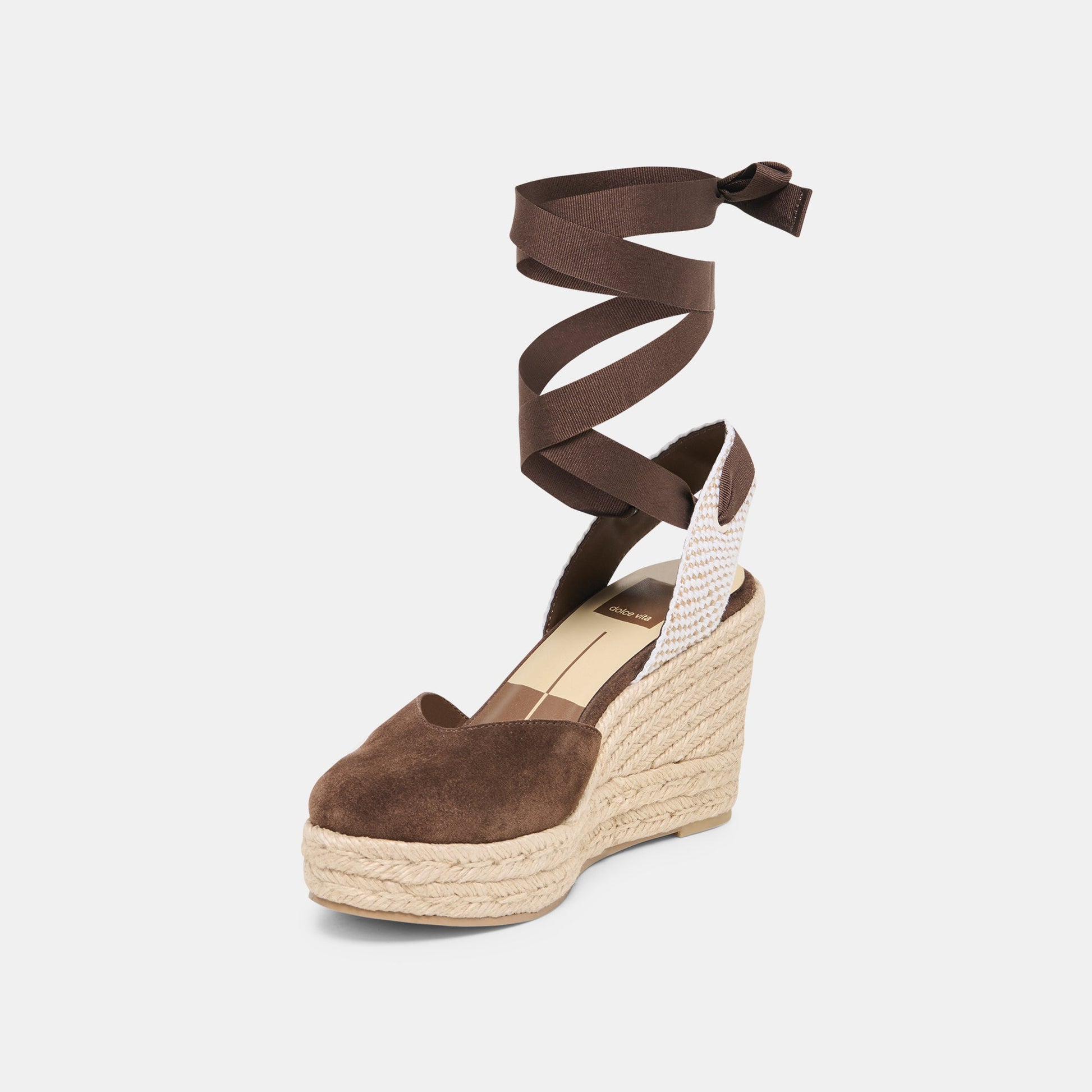 Dolce Vita Noura Dk Brown Suede Wedges