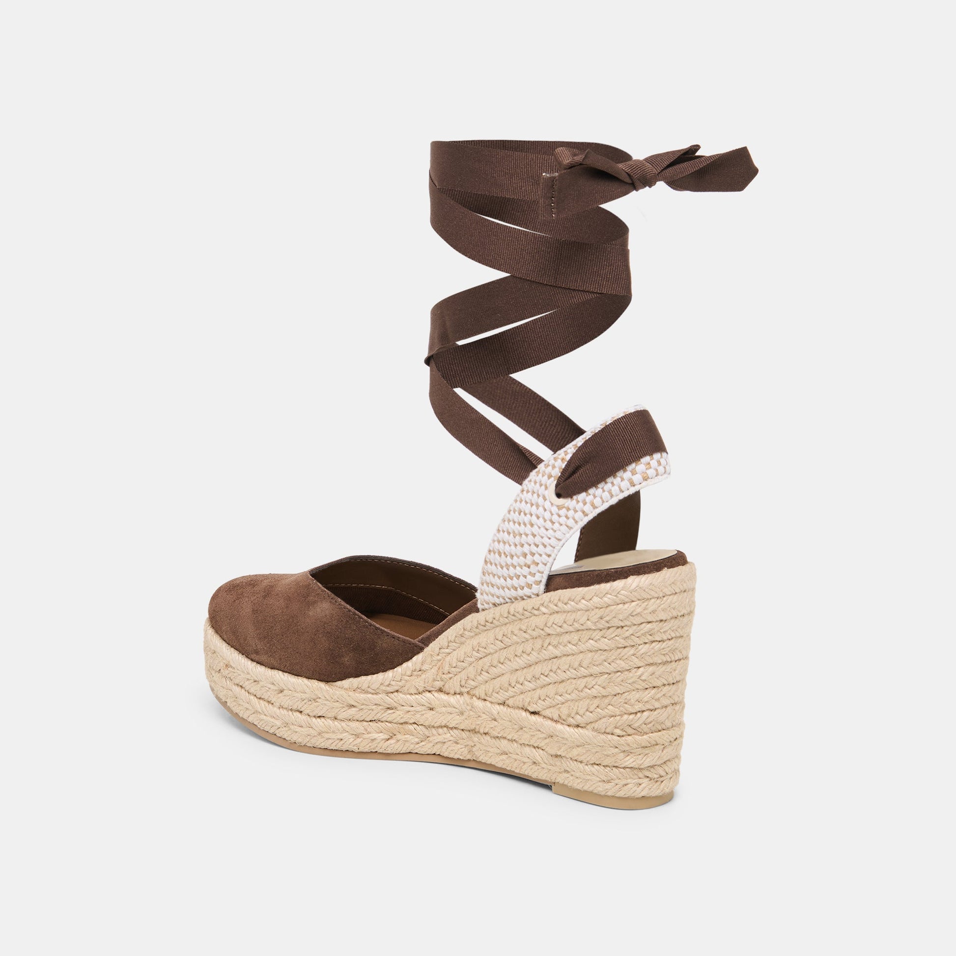 Dolce Vita Noura Dk Brown Suede Wedges