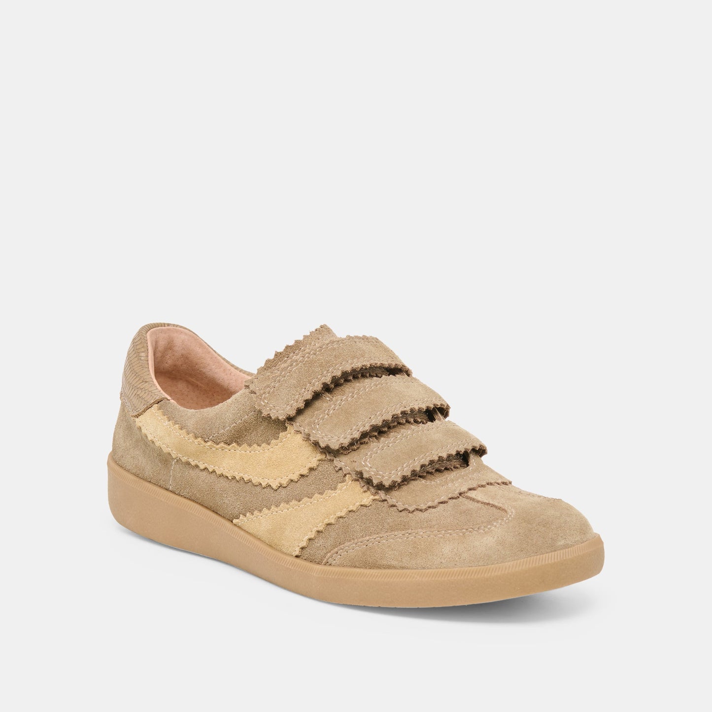 Dolce Vita Merit Velcro Taupe Multi Leather Sneakers