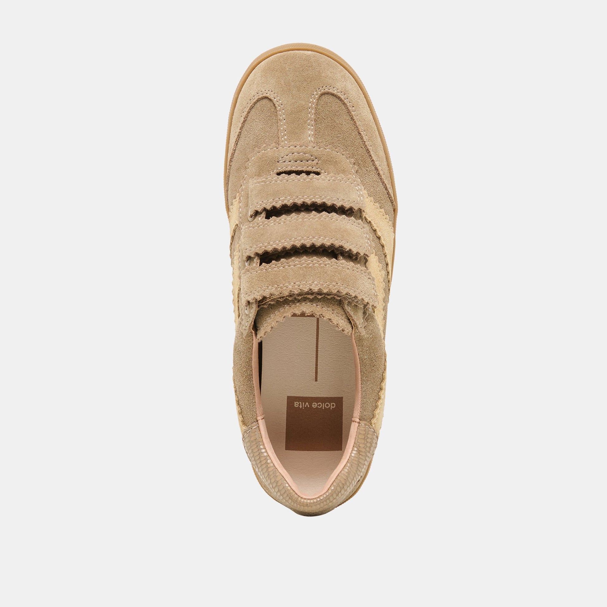Dolce Vita Merit Velcro Taupe Multi Leather Sneakers