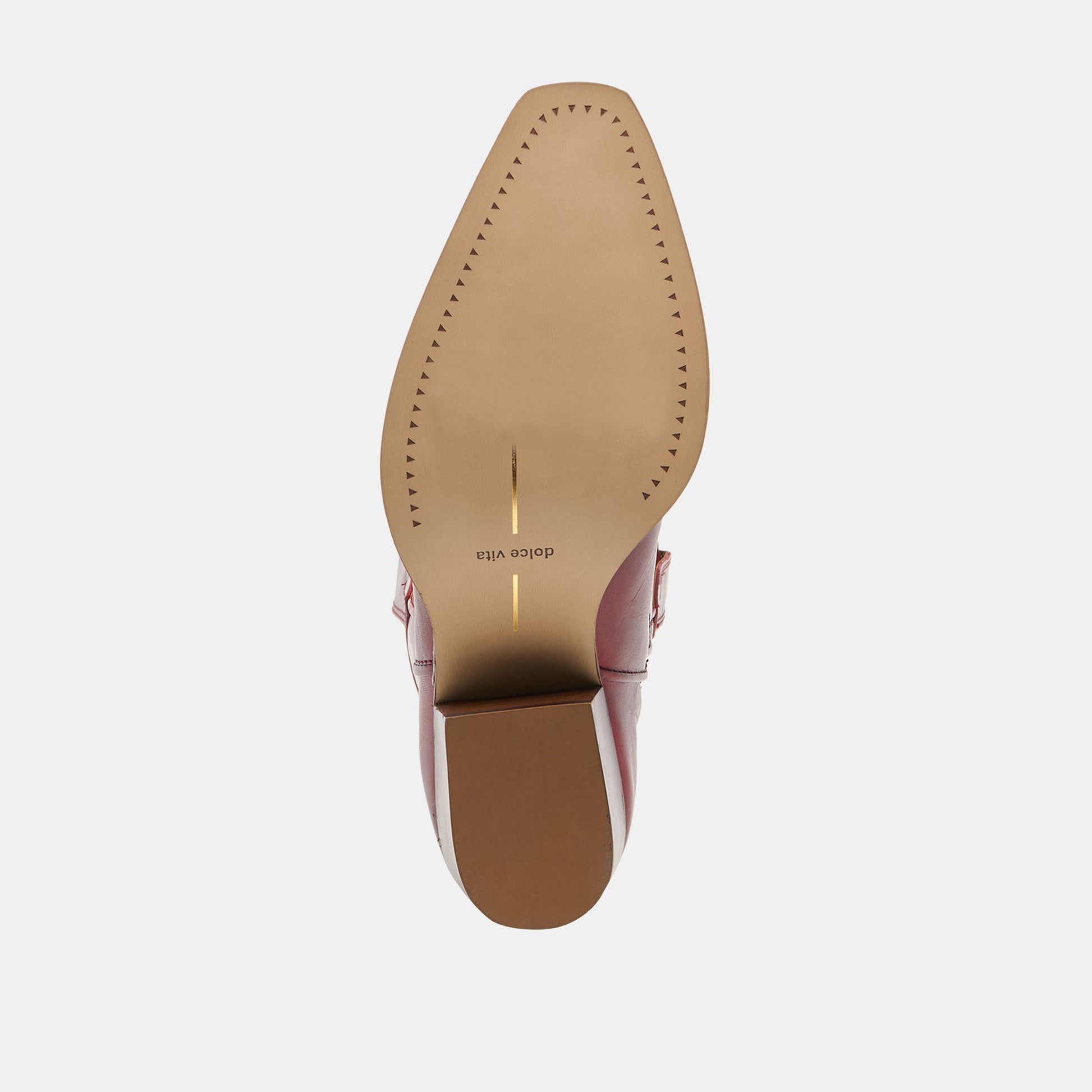 Dolce Vita VIGLA Garnet Leather Pointed-Toe Western Boots