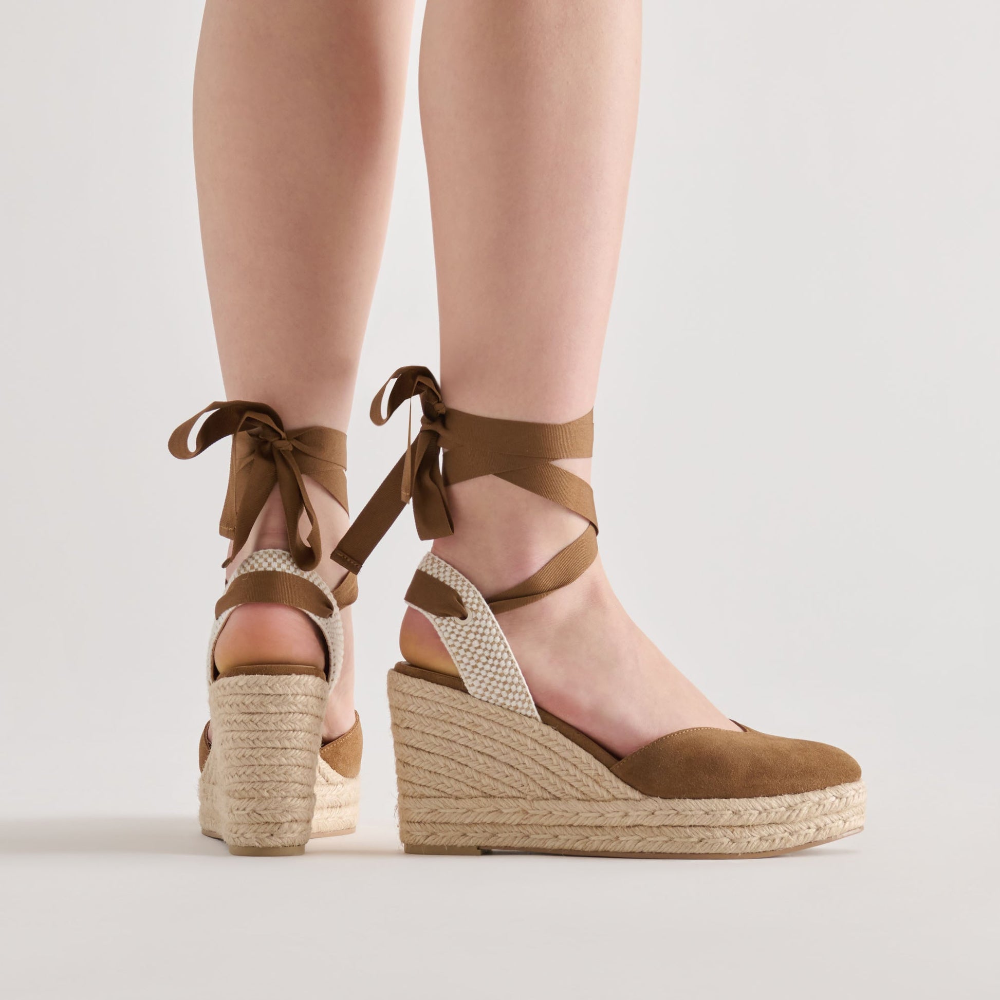 Dolce Vita Noura Lt Brown Suede Wedges