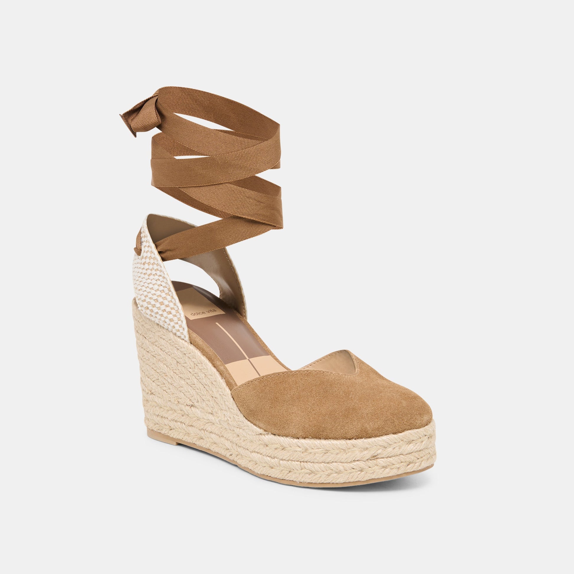 Dolce Vita Noura Lt Brown Suede Wedges