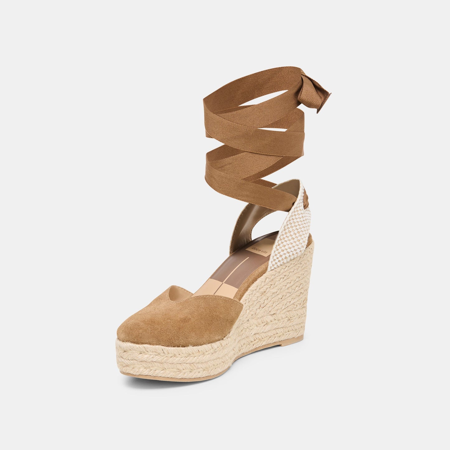 Dolce Vita Noura Lt Brown Suede Wedges