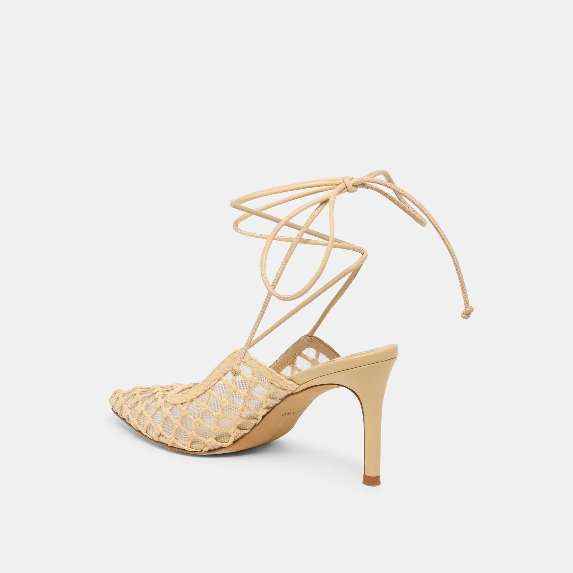Dolce Vita Yael Lt Natural Woven Raffia Heels
