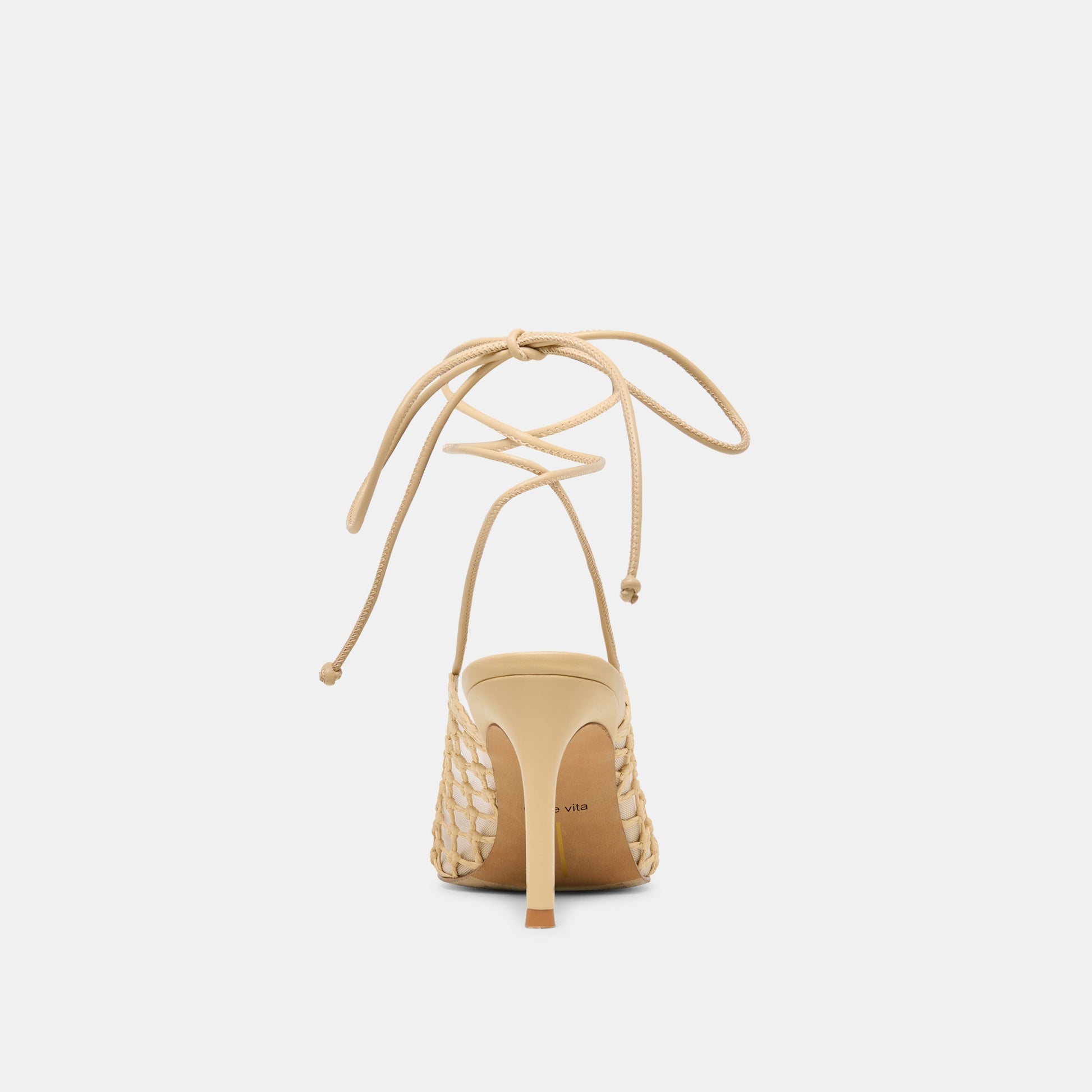 Dolce Vita Yael Lt Natural Woven Raffia Heels