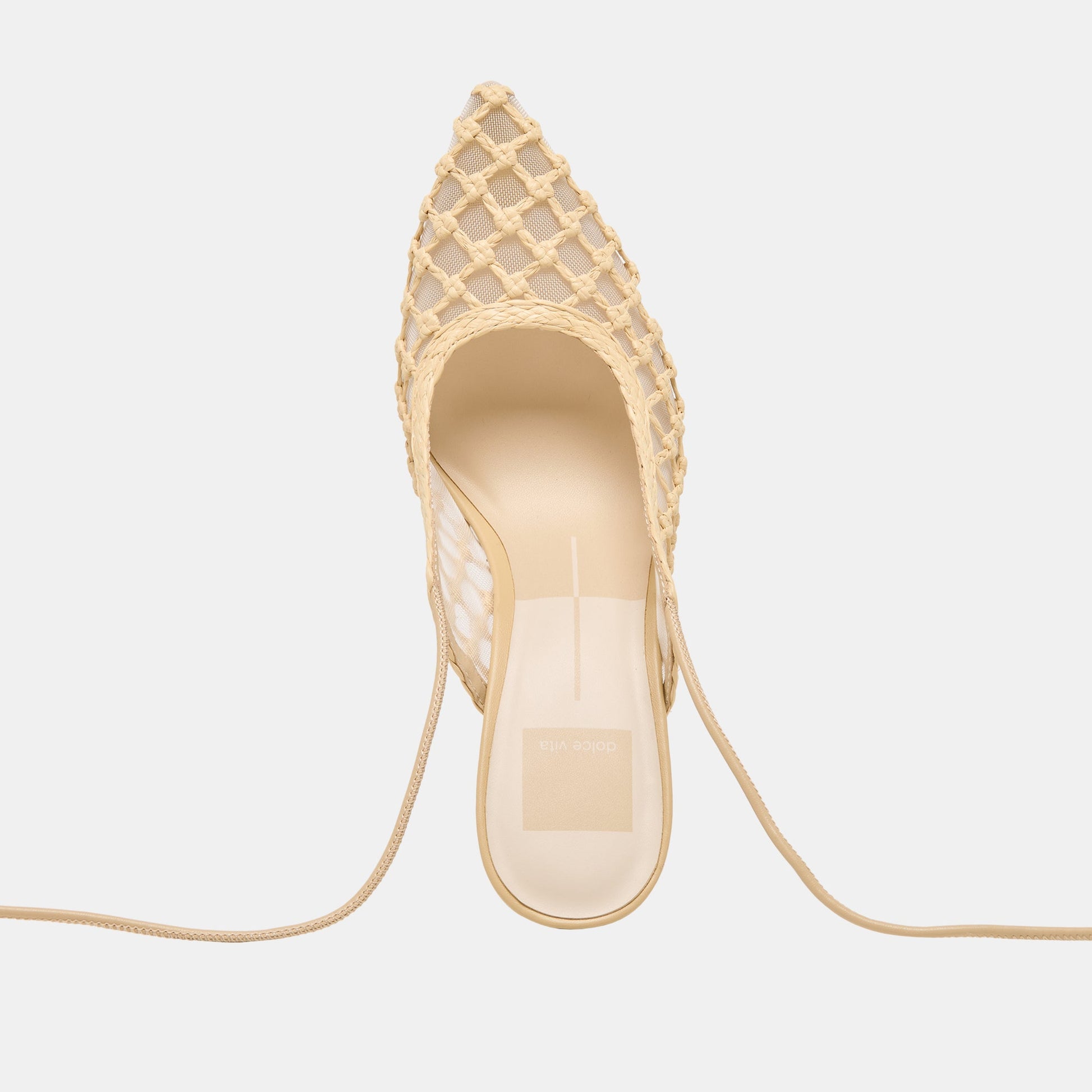 Dolce Vita Yael Lt Natural Woven Raffia Heels