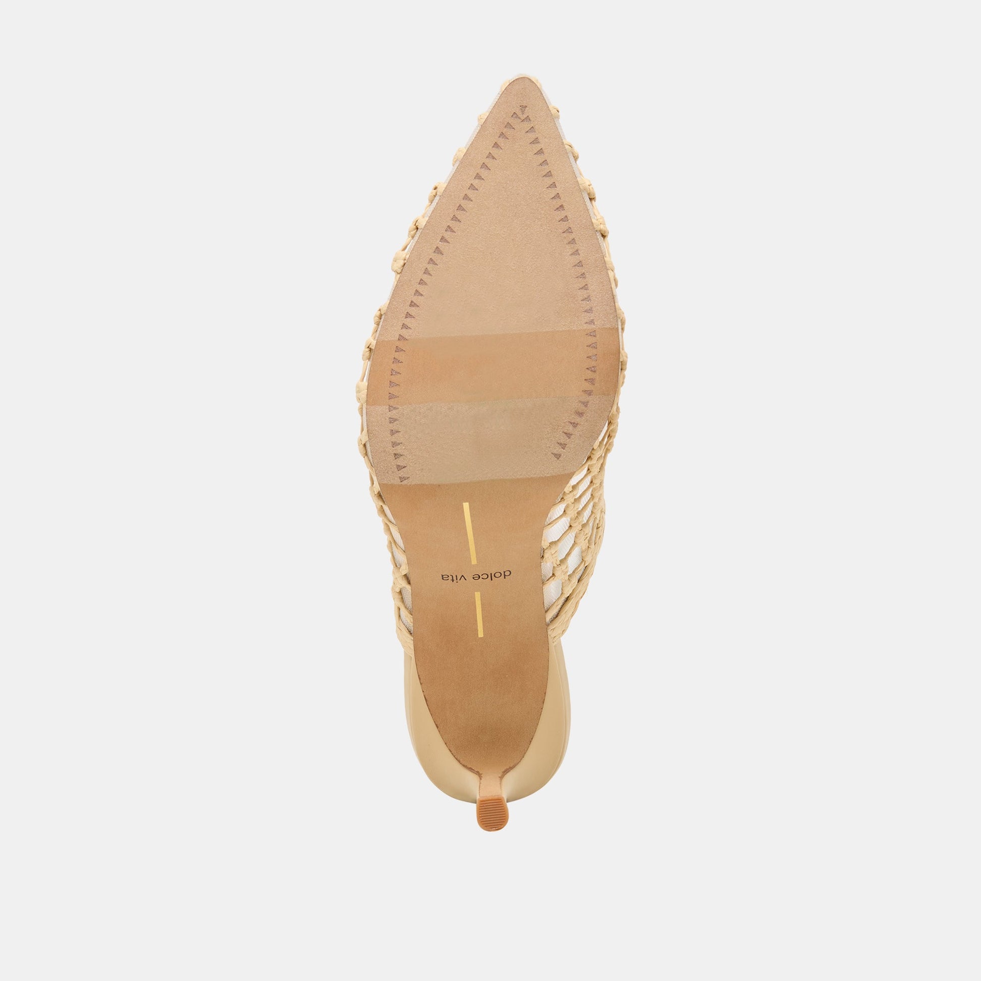 Dolce Vita Yael Lt Natural Woven Raffia Heels