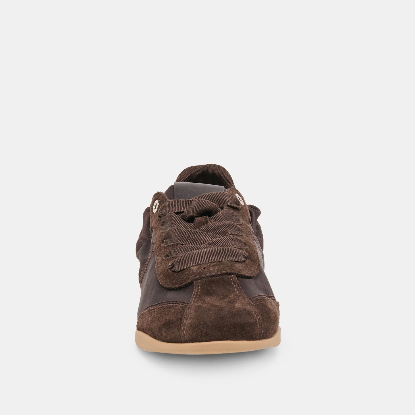 Dolce Vita Dakoda Dk Brown Satin Sneakers