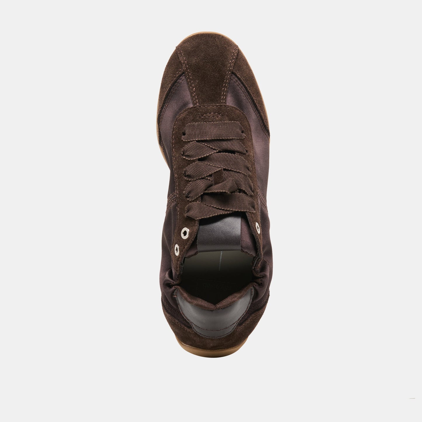 Dolce Vita Dakoda Dk Brown Satin Sneakers