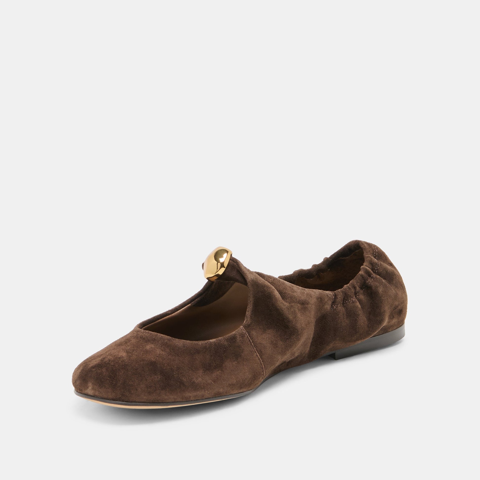 Dolce Vita Cornel Dk Brown Suede Flats