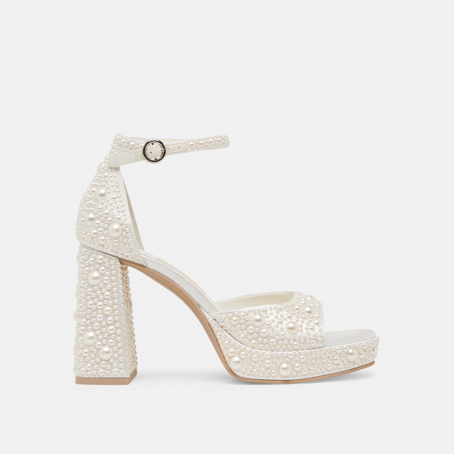 Dolce Vita PANDRO PEARL HEELS TRUE WHITE SATIN
 – Dolce Vita