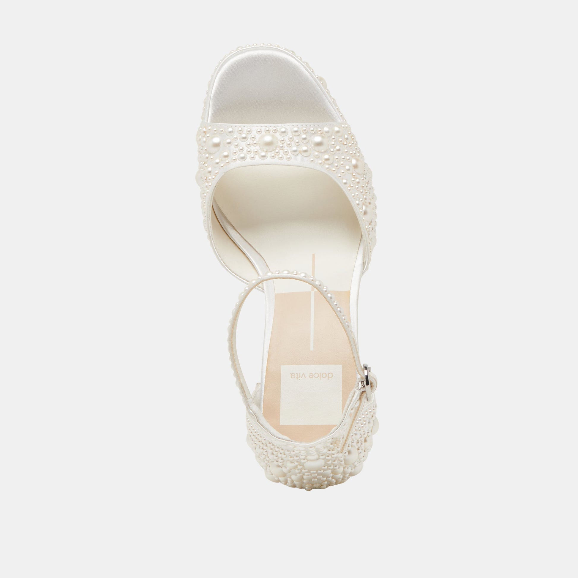 Dolce Vita PANDRO PEARL HEELS TRUE WHITE SATIN
 – Dolce Vita