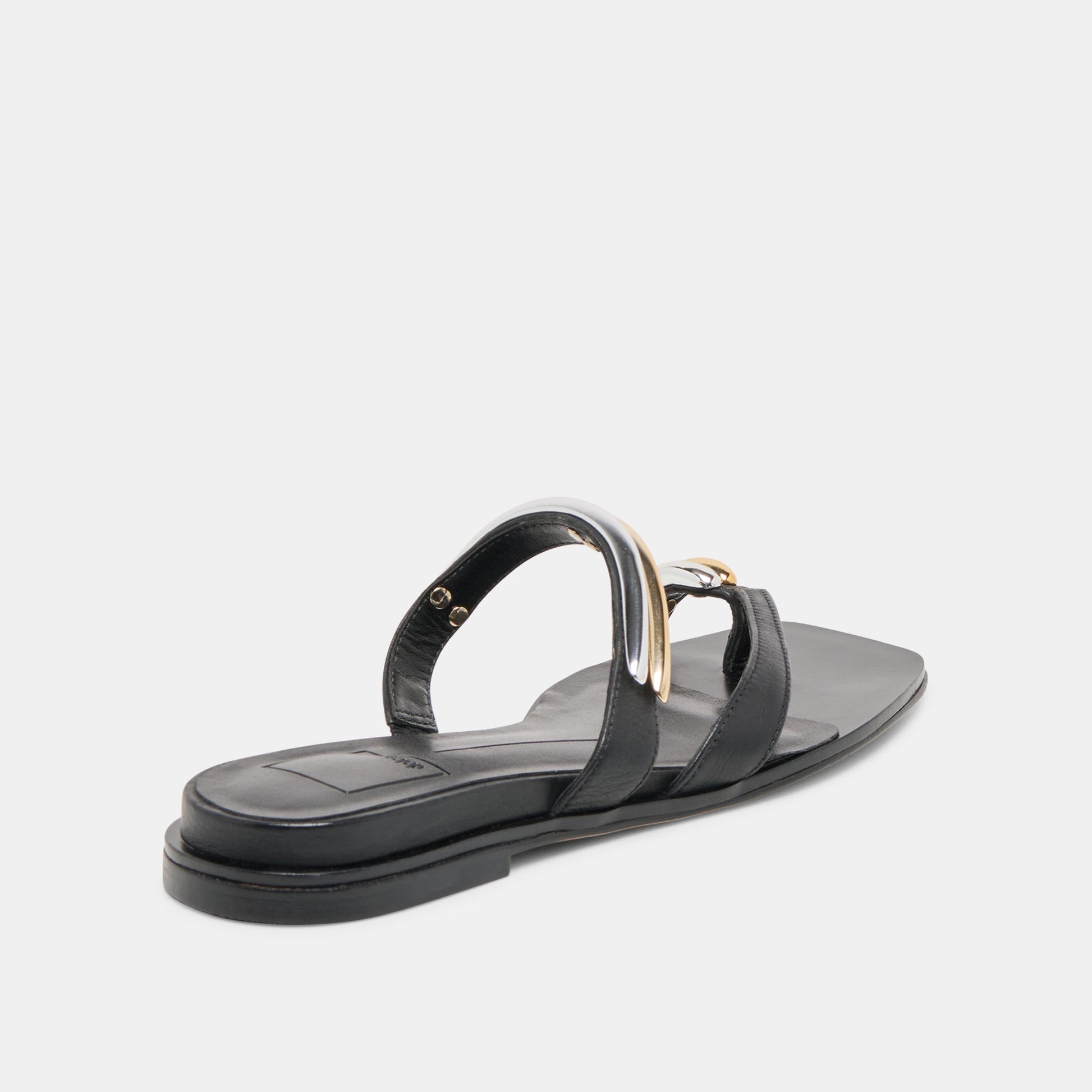 Dolce Vita Tarina Black Leather Sandals