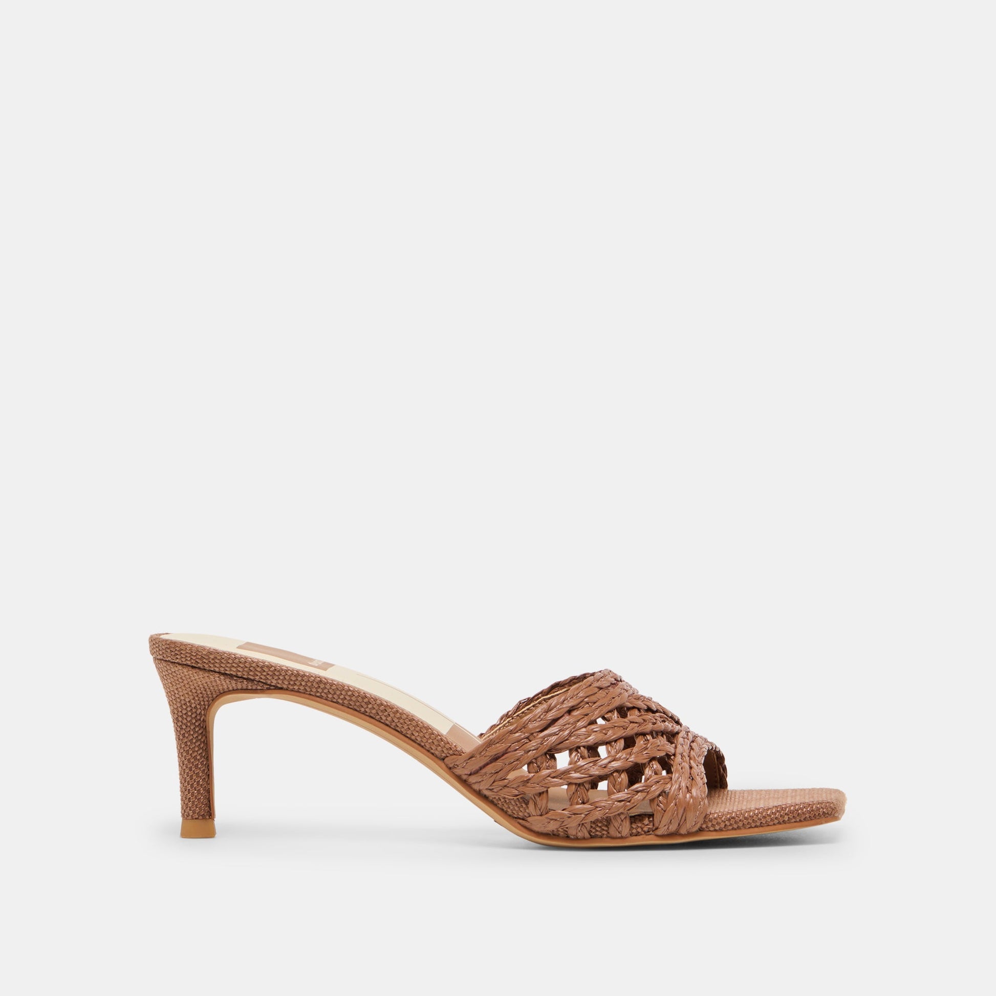 Dolce Vita Bowen Cognac Raffia Heels