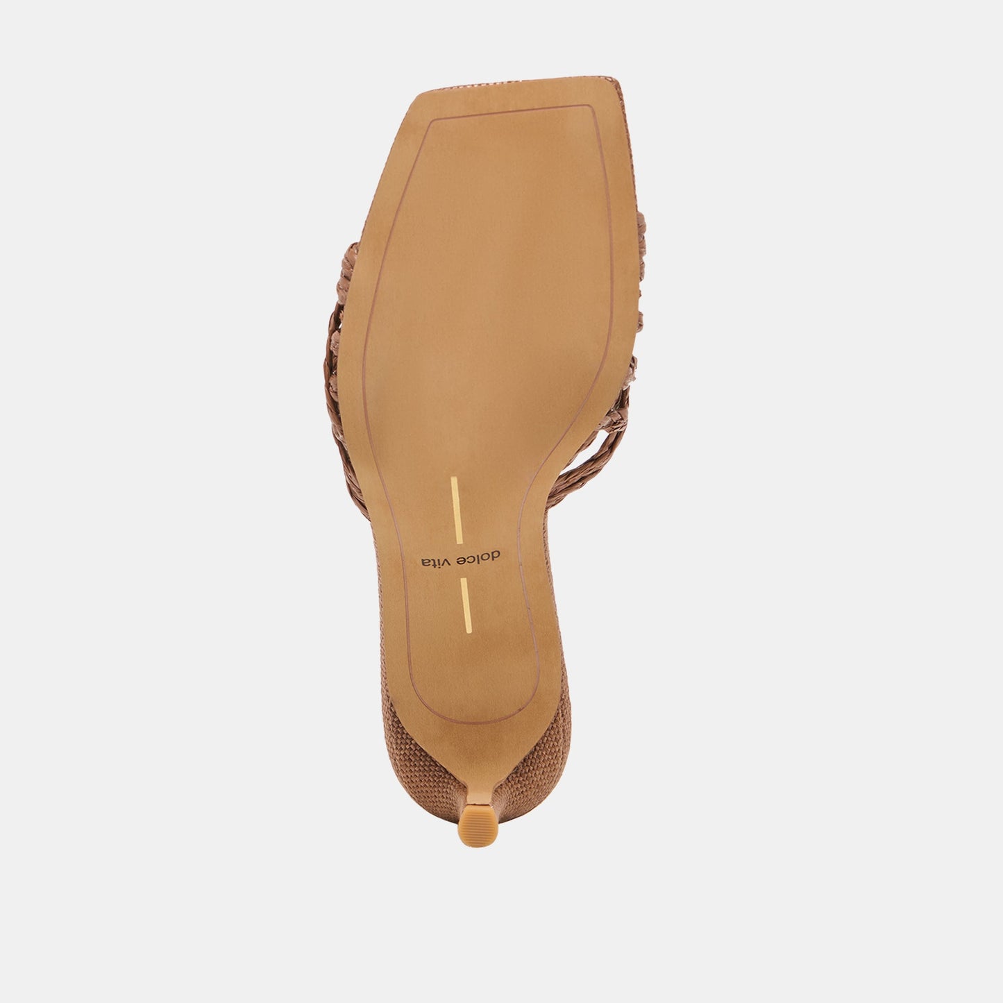 Dolce Vita Bowen Cognac Raffia Heels