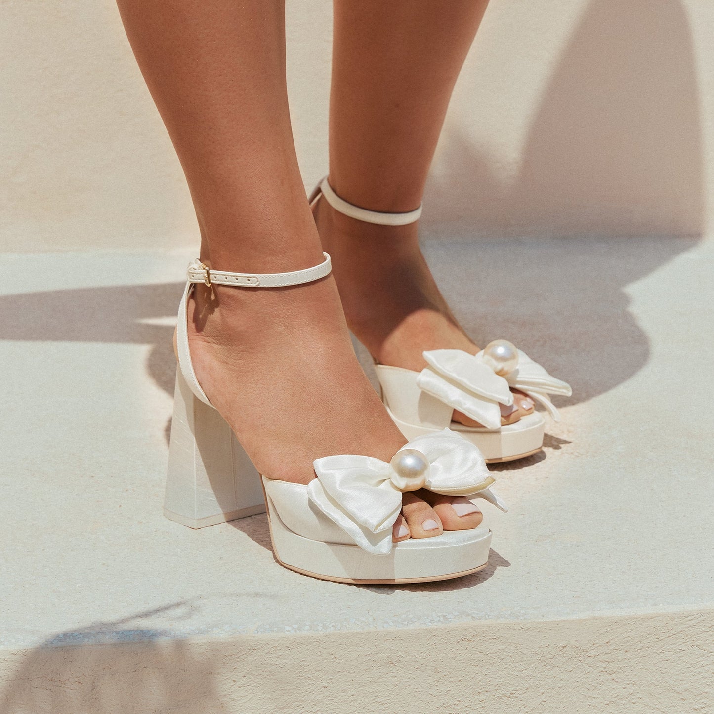 Dolce Vita PATTON HEELS IVORY SATIN
 – Dolce Vita