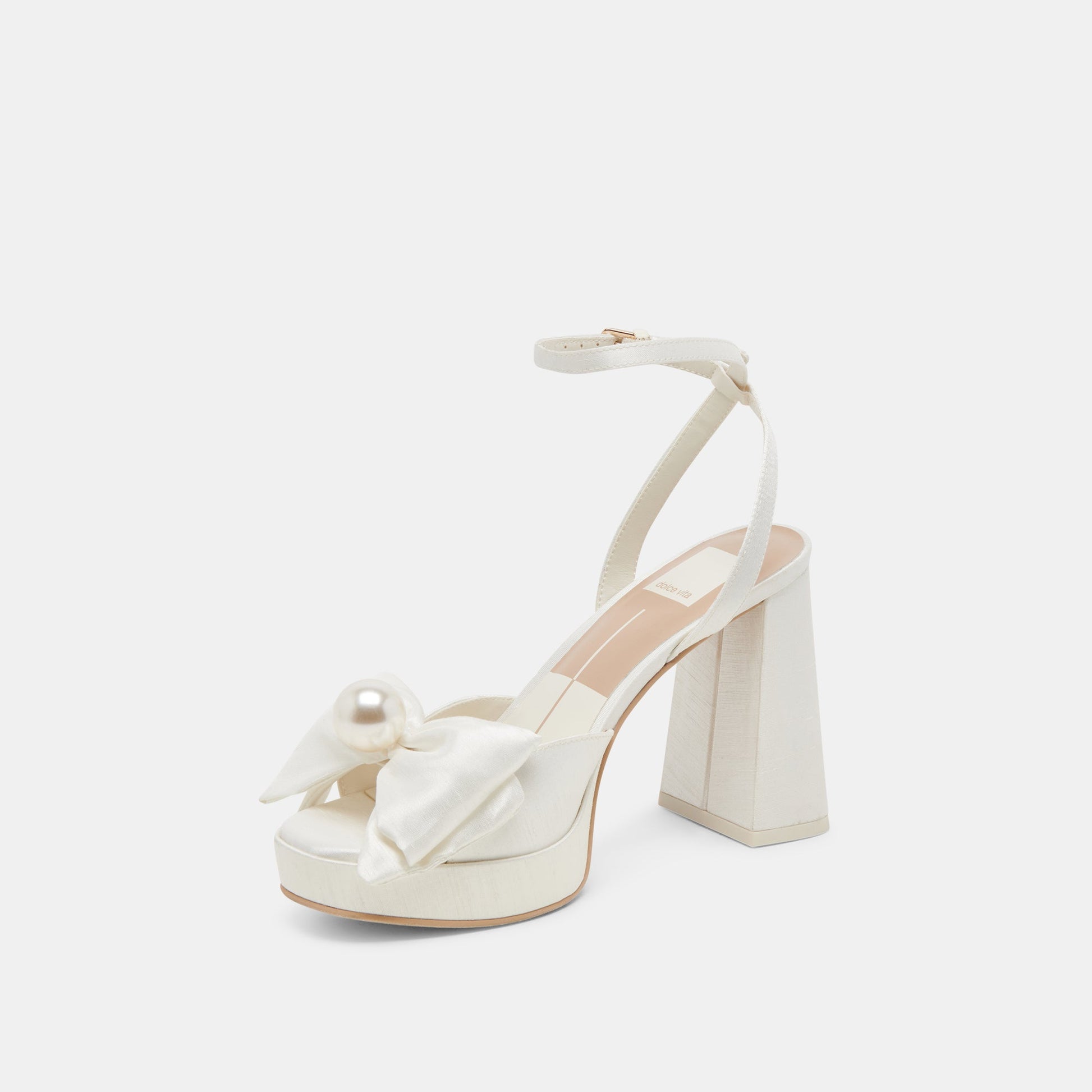 Dolce Vita PATTON HEELS IVORY SATIN
 – Dolce Vita