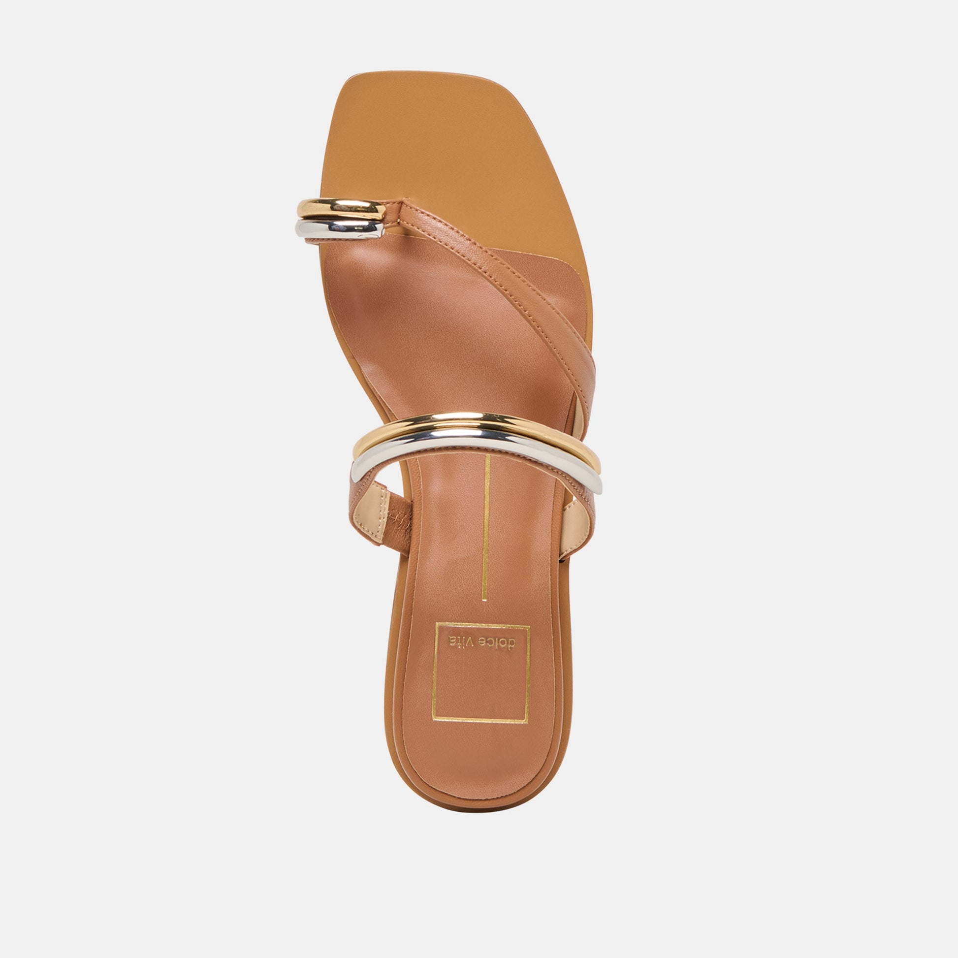 Dolce Vita Tarina Caramel Leather Sandals