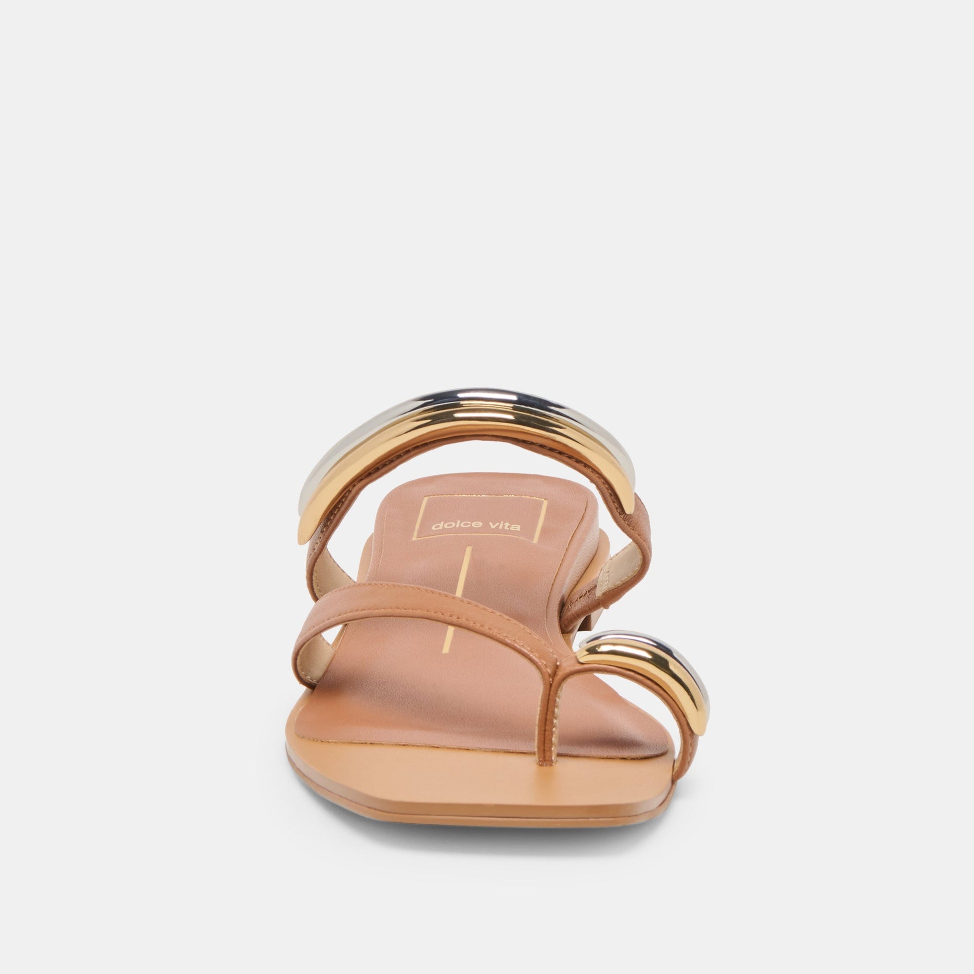 Dolce Vita Tarina Caramel Leather Sandals