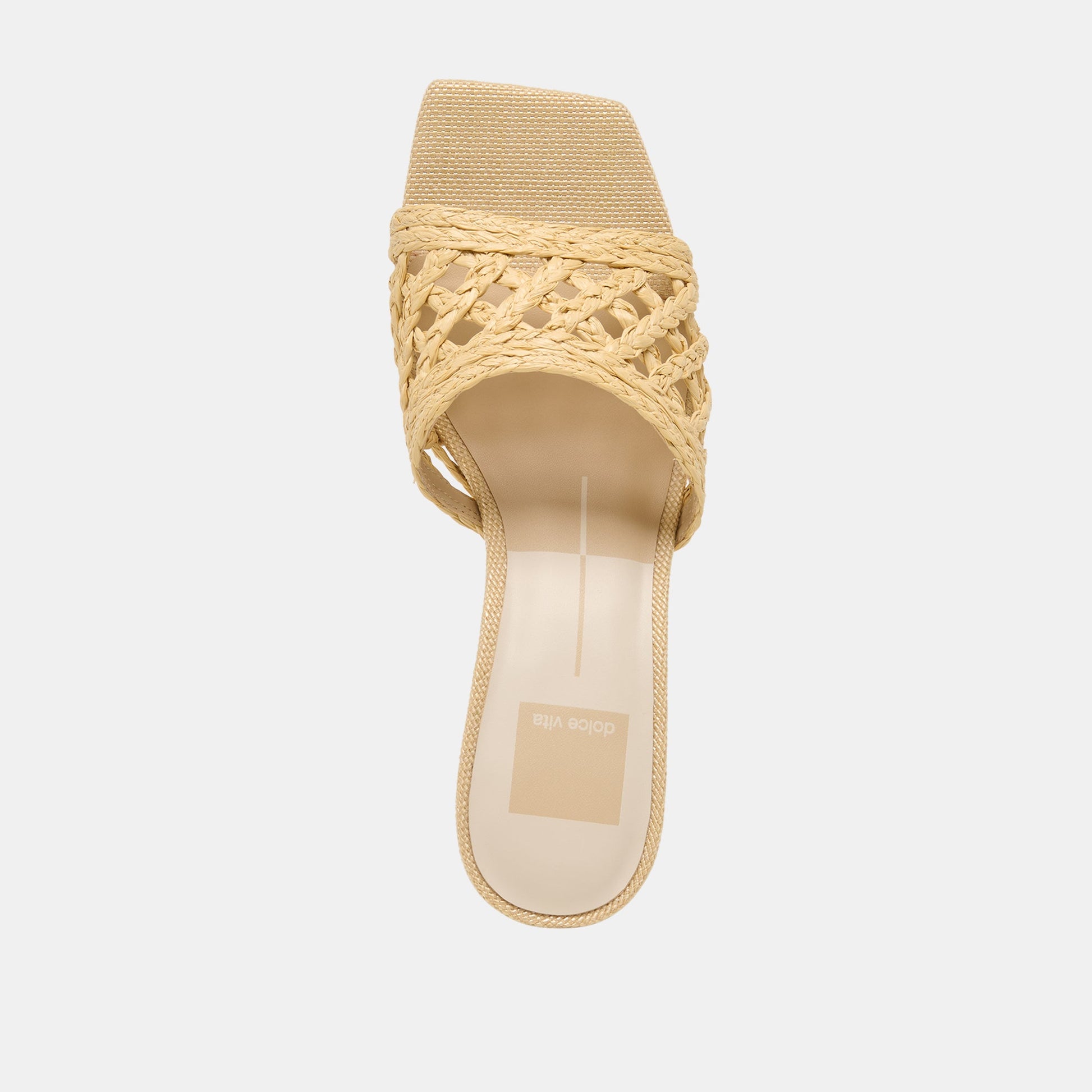 Dolce Vita Bowen Lt Natural Raffia Heels