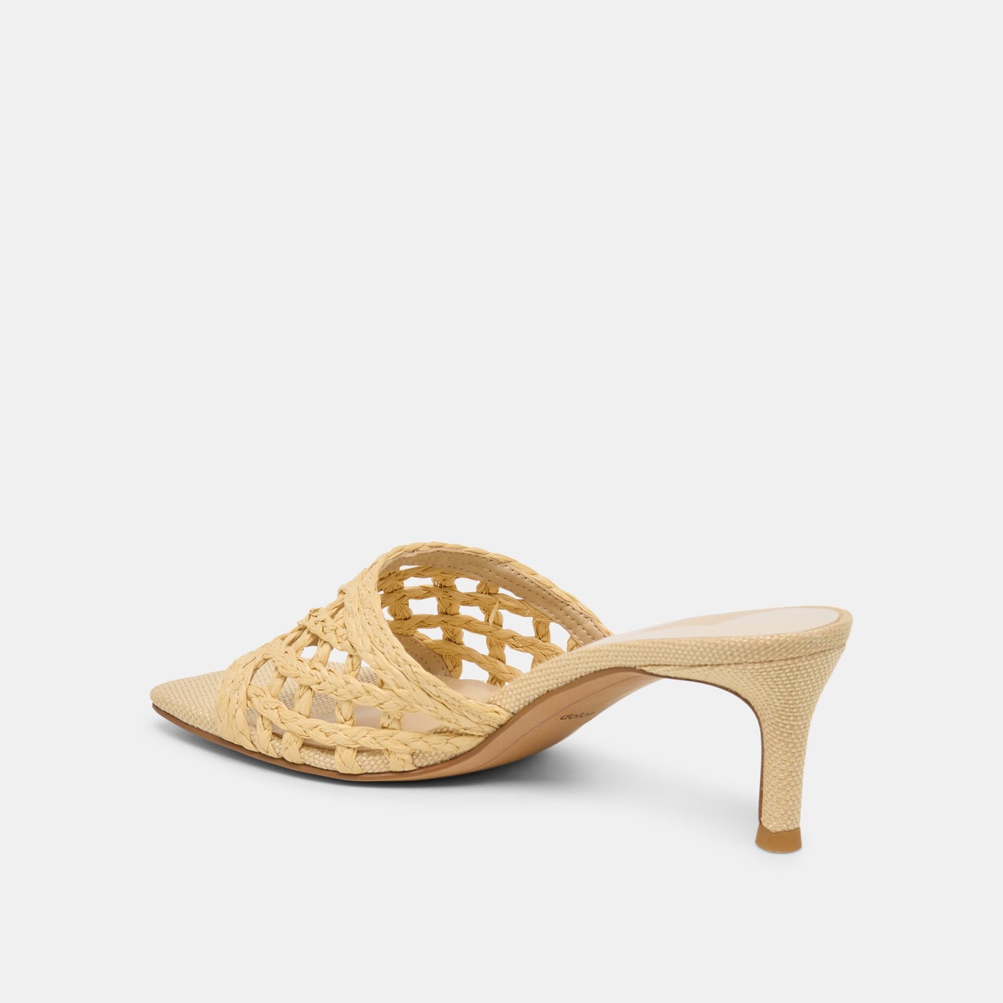 Dolce Vita Bowen Lt Natural Raffia Heels