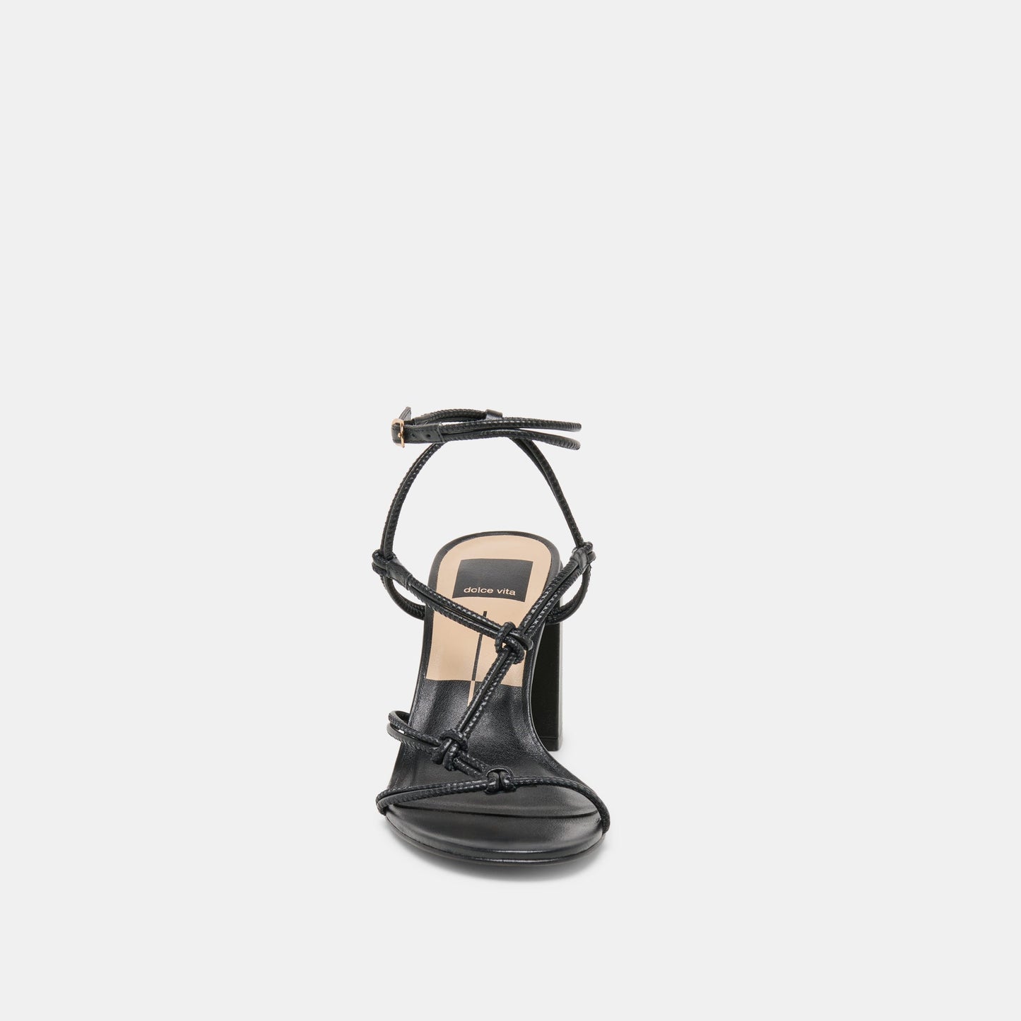 Dolce Vita Fizzy Black Leather Heels