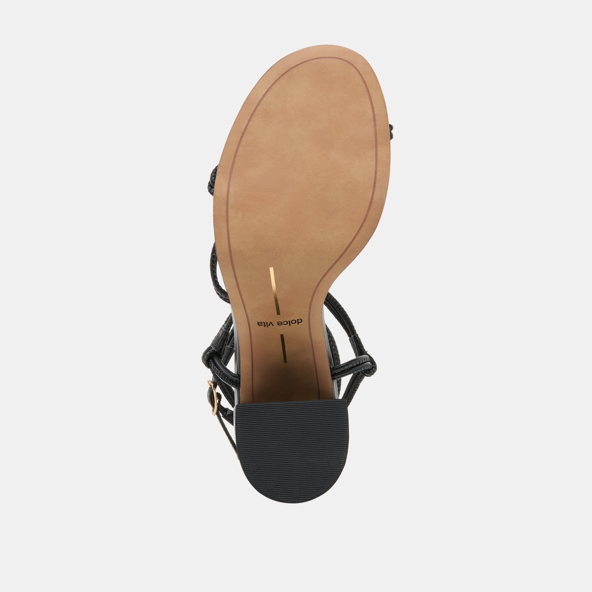 Dolce Vita Fizzy Black Leather Heels