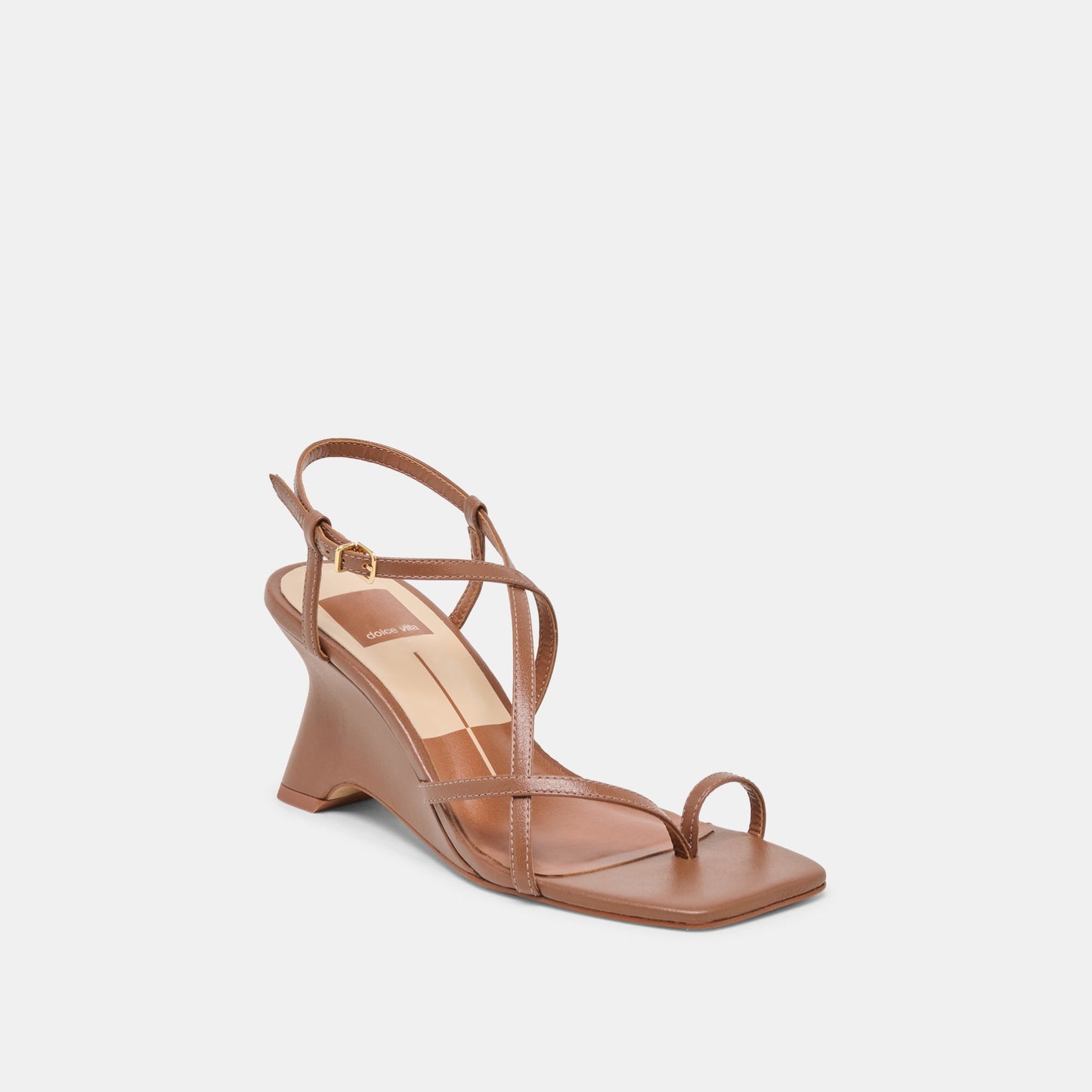 Dolce Vita Aylee Cognac Leather Wedges