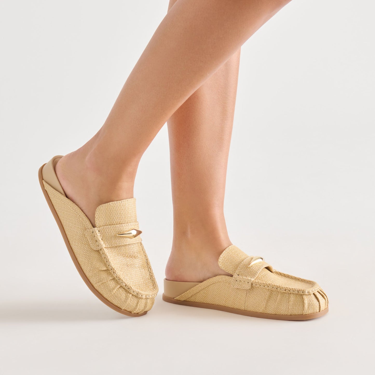 Dolce Vita Jodero Lt Natural Raffia Flats