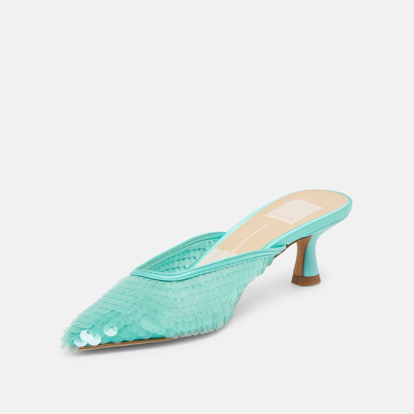 Dolce Vita Cleo Sequin Aqua Sequin Heels