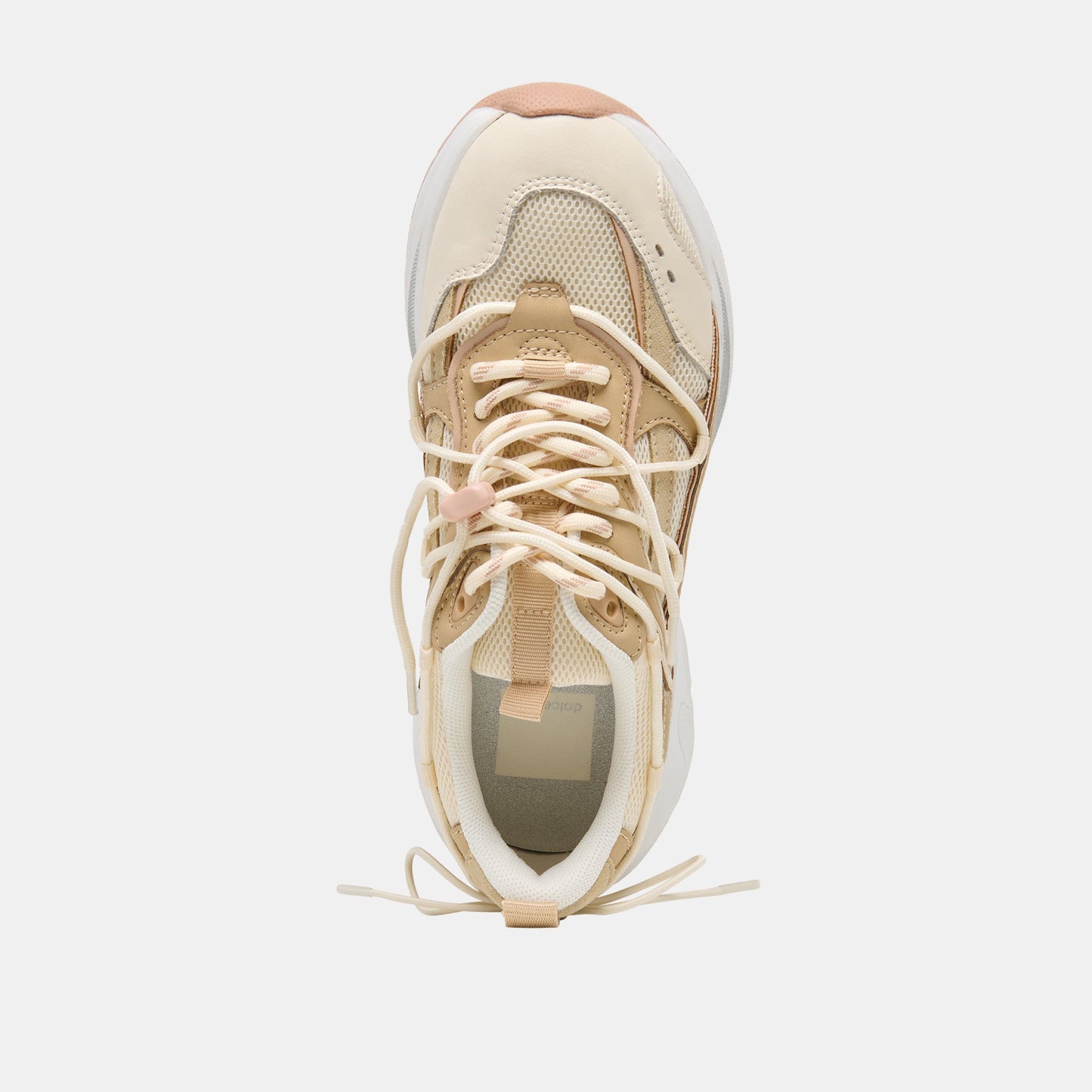 Dolce Vita Selmar Off White Leather Sneakers