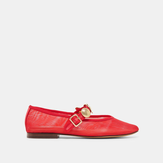 Dolce Vita Relan Mesh Chili Mesh Ballet Flats