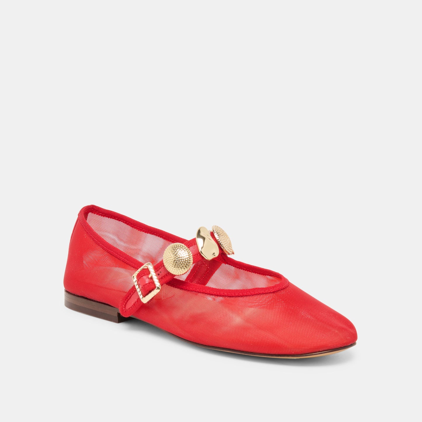 Dolce Vita Relan Mesh Chili Mesh Ballet Flats