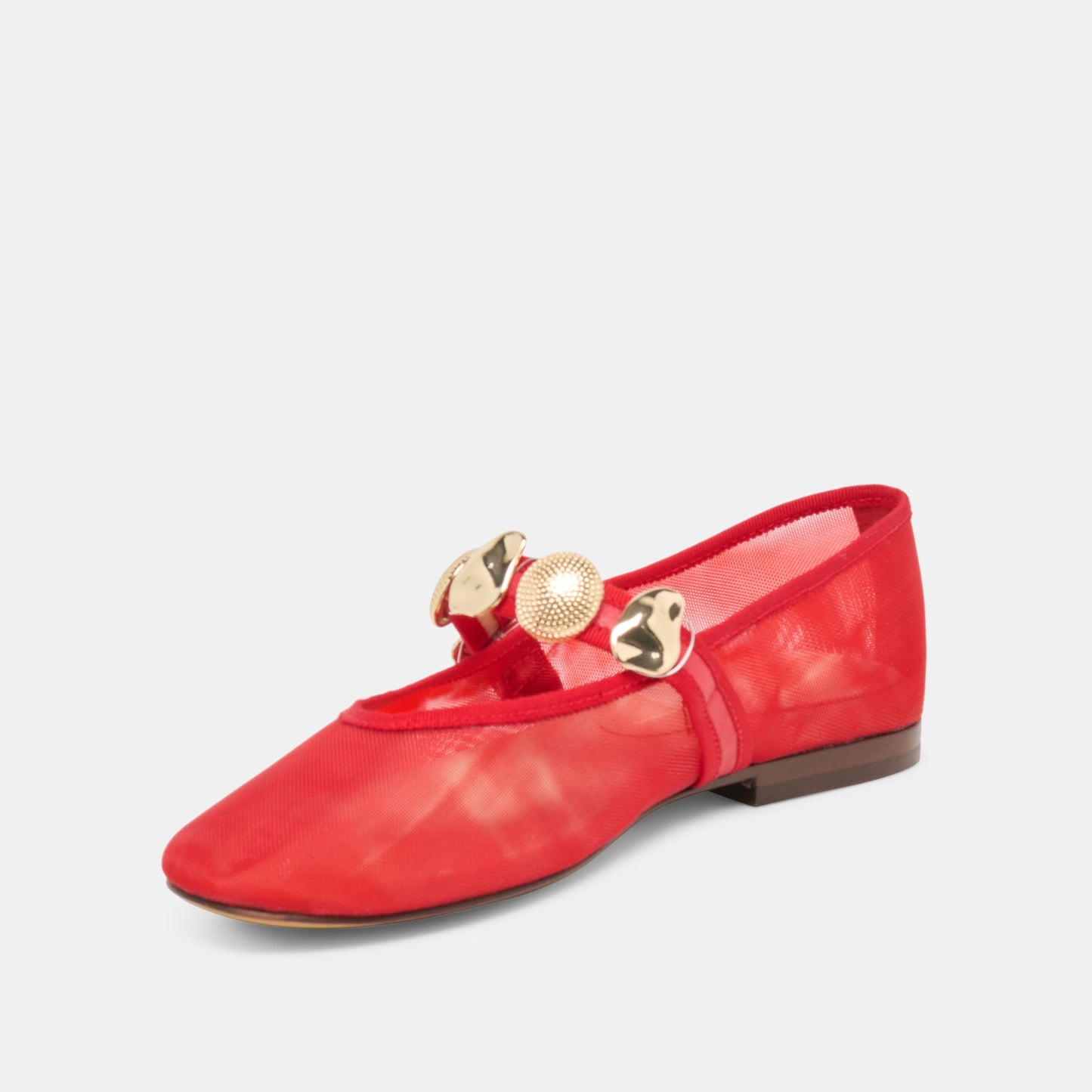 Dolce Vita Relan Mesh Chili Mesh Ballet Flats