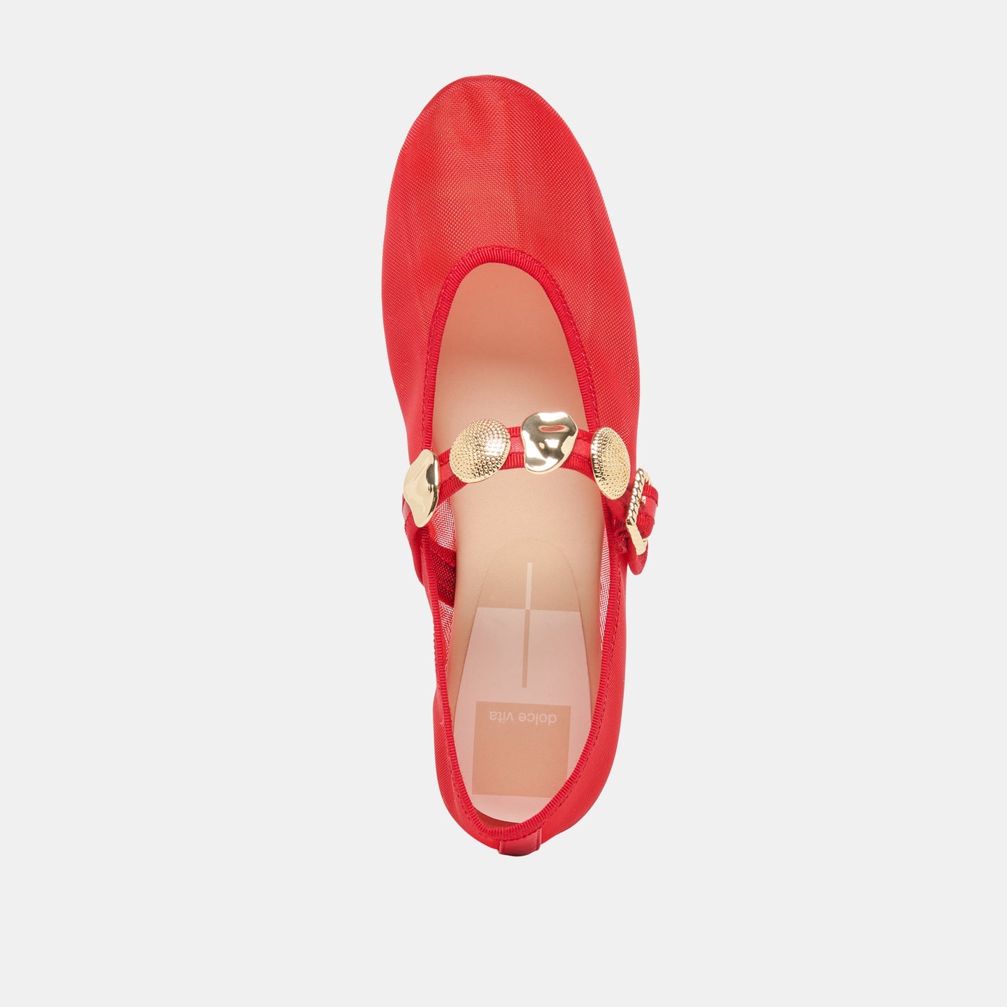 Dolce Vita Relan Mesh Chili Mesh Ballet Flats