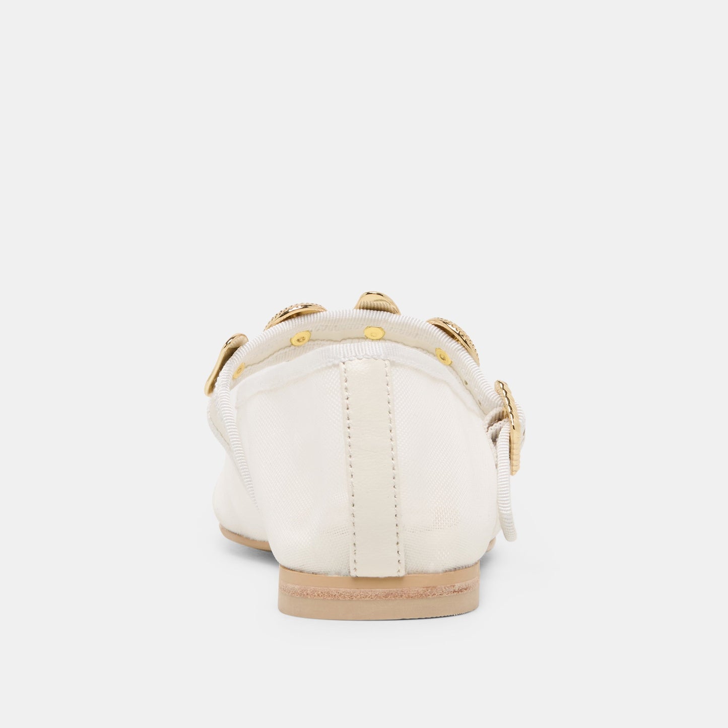 Dolce Vita Relan Mesh White Mesh Ballet Flats