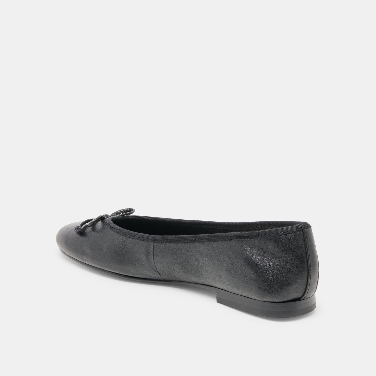 Dolce Vita Ritla Wide Black Leather Ballet Flats