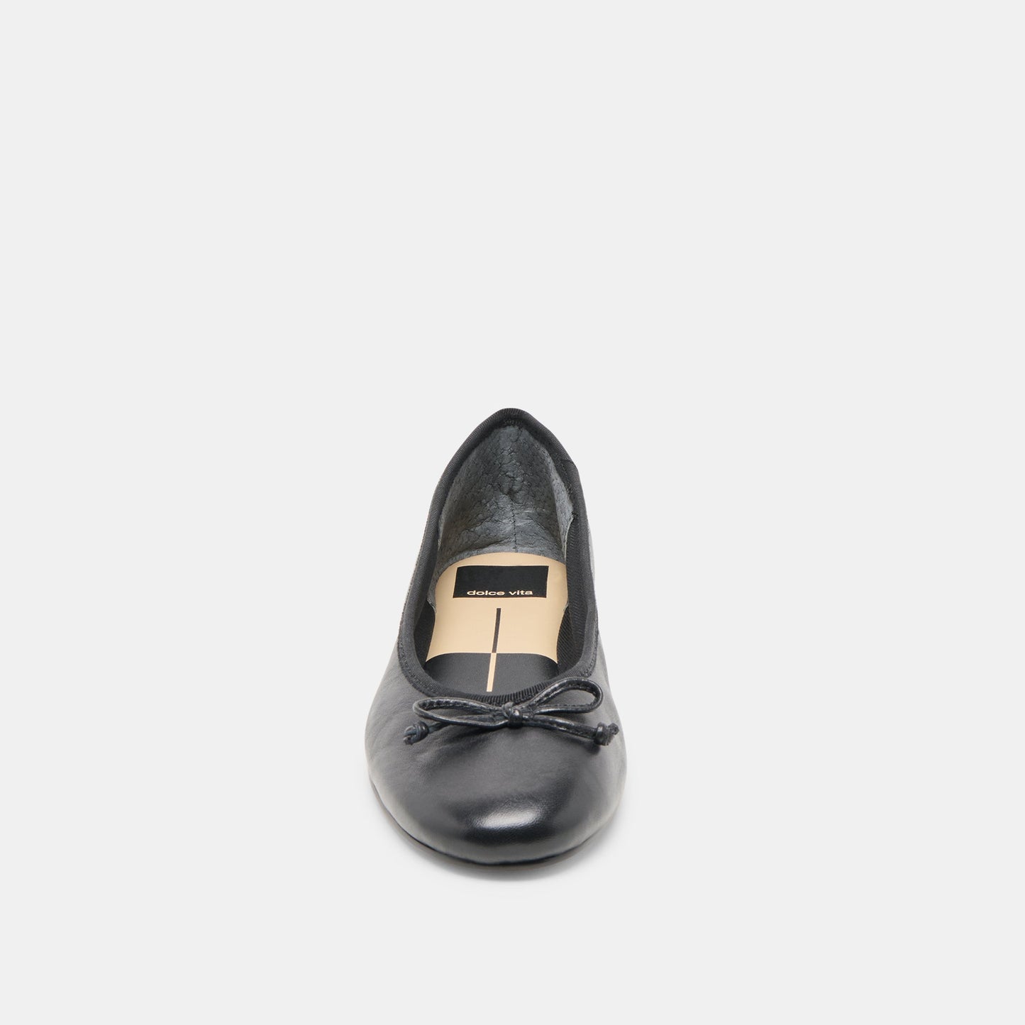 Dolce Vita Ritla Wide Black Leather Ballet Flats