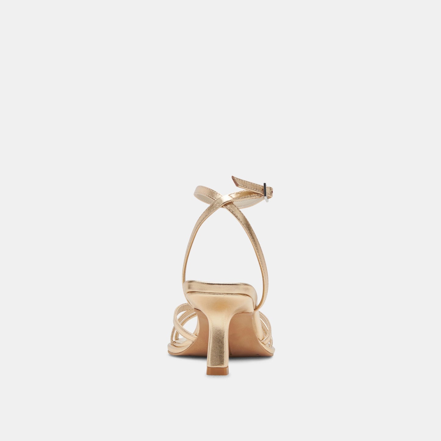 Dolce Vita Manji Wide Light Gold Metallic Leather Heels