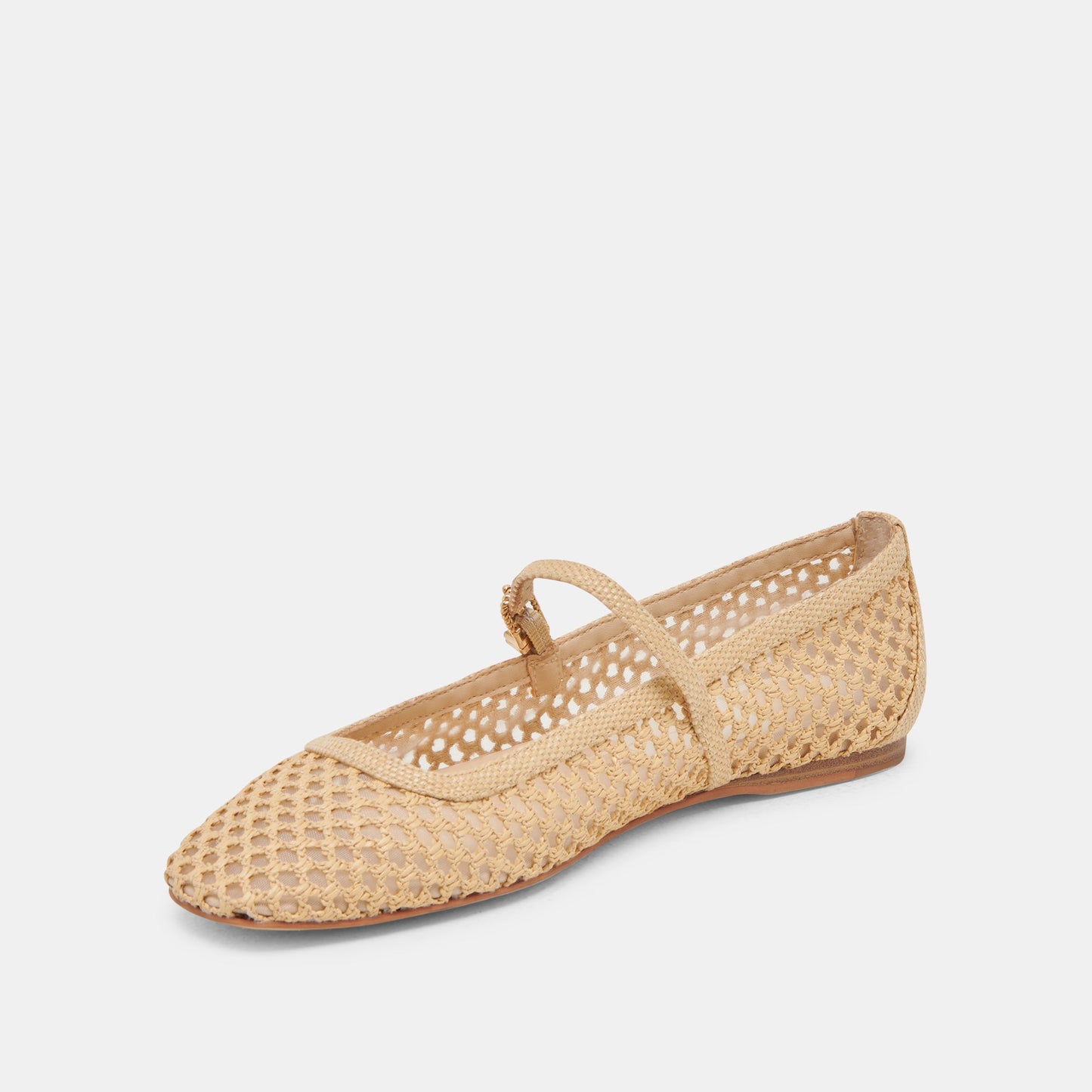 Dolce Vita REYES WIDE BALLET FLATS LT NATURAL WOVEN RAFFIA
 – Dolce Vita