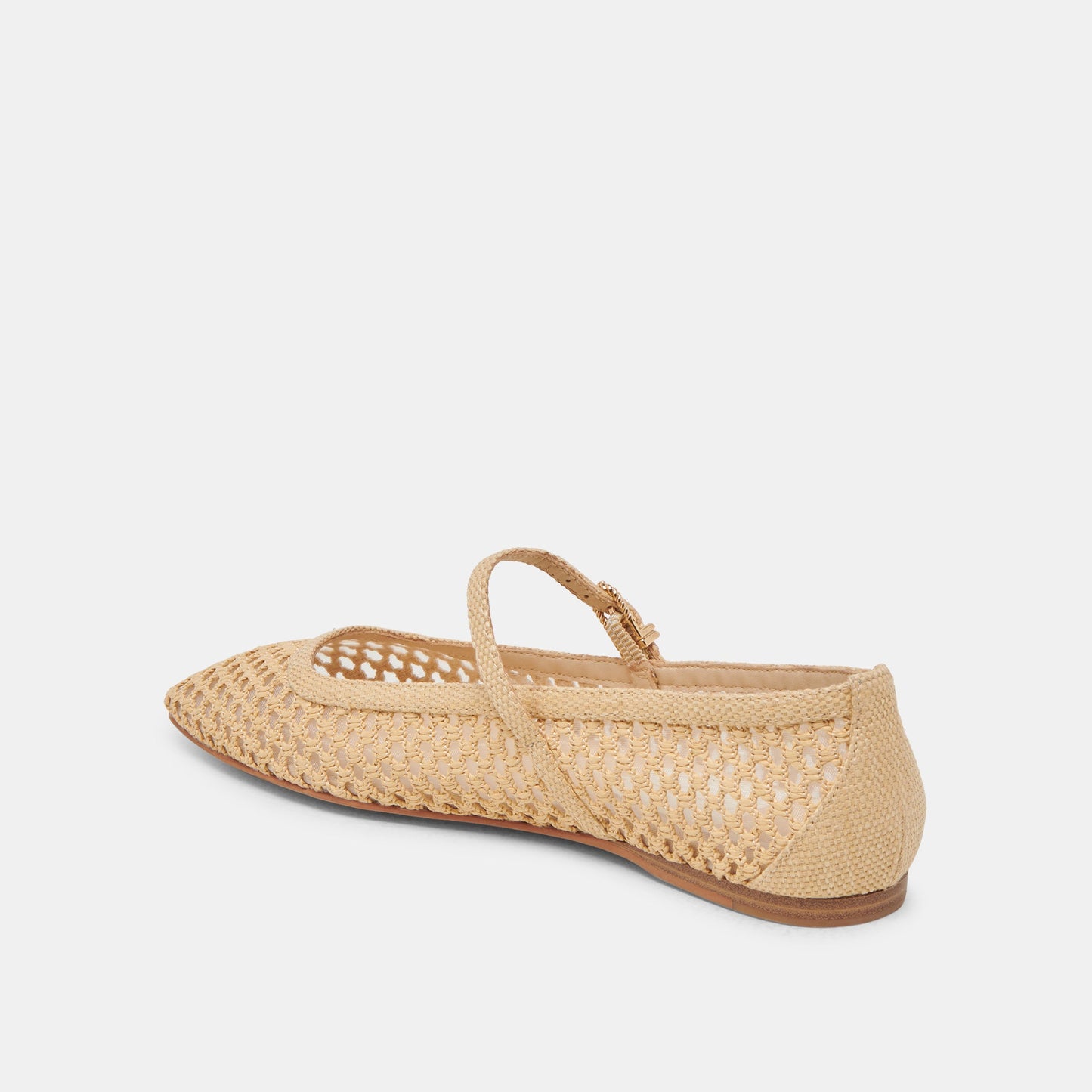 Dolce Vita REYES WIDE BALLET FLATS LT NATURAL WOVEN RAFFIA
 – Dolce Vita