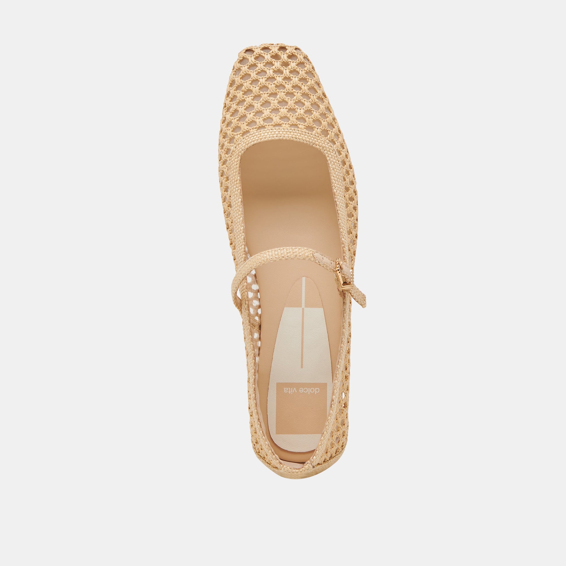 Dolce Vita REYES WIDE BALLET FLATS LT NATURAL WOVEN RAFFIA
 – Dolce Vita