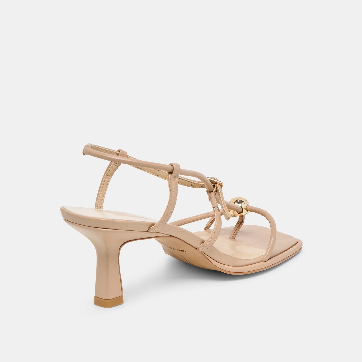 Dolce Vita Manji Wide Light Tan Leather Heels